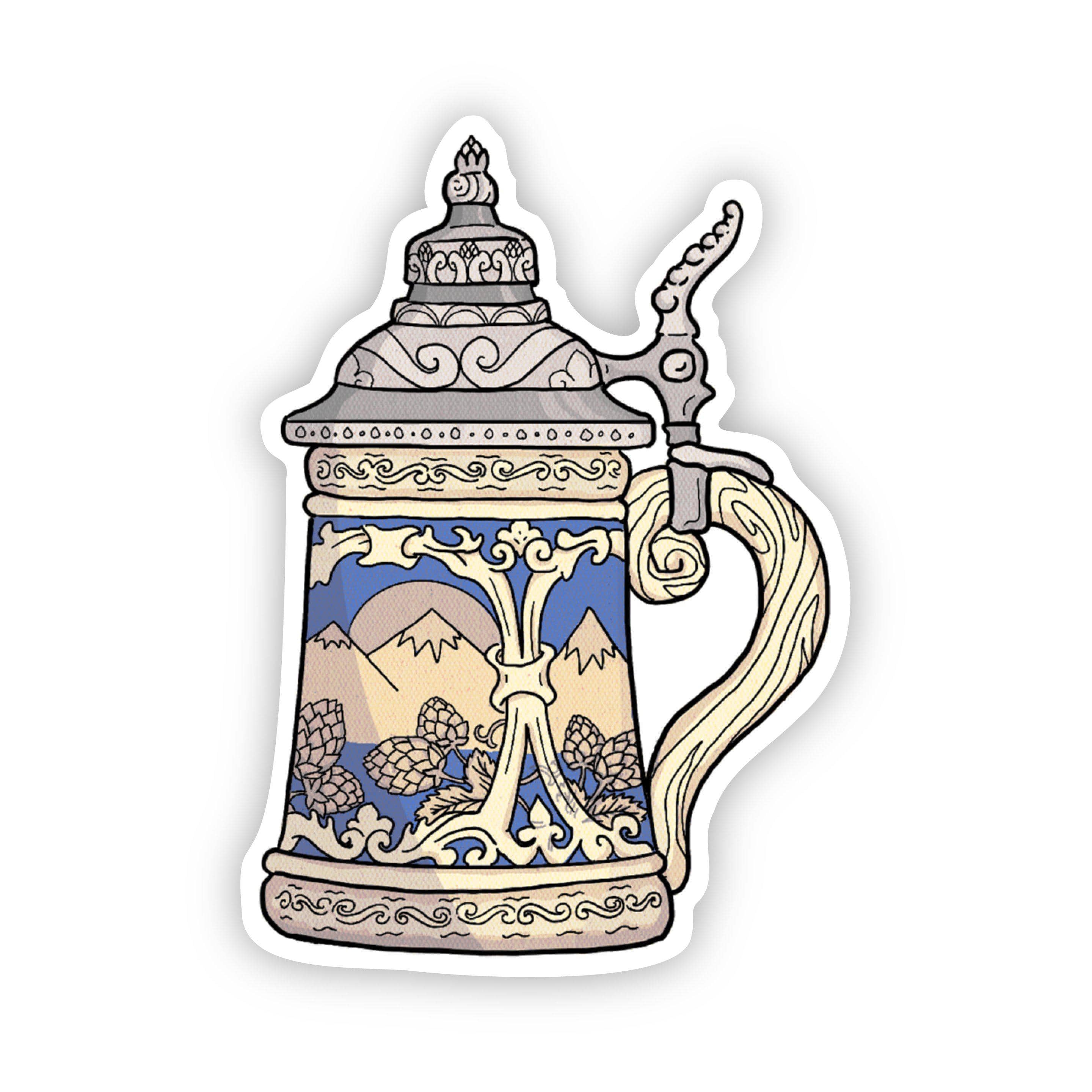  Oktoberfest Beer Stein Fall Sticker、mySite、elrpsem3k