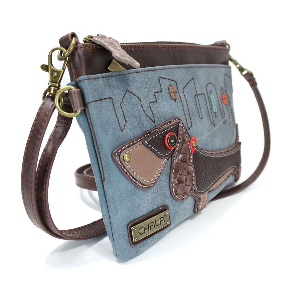 CHALA WIENER DOG - MINI CROSSBODY Burgundy or Indigo、mySite、g9winljtr