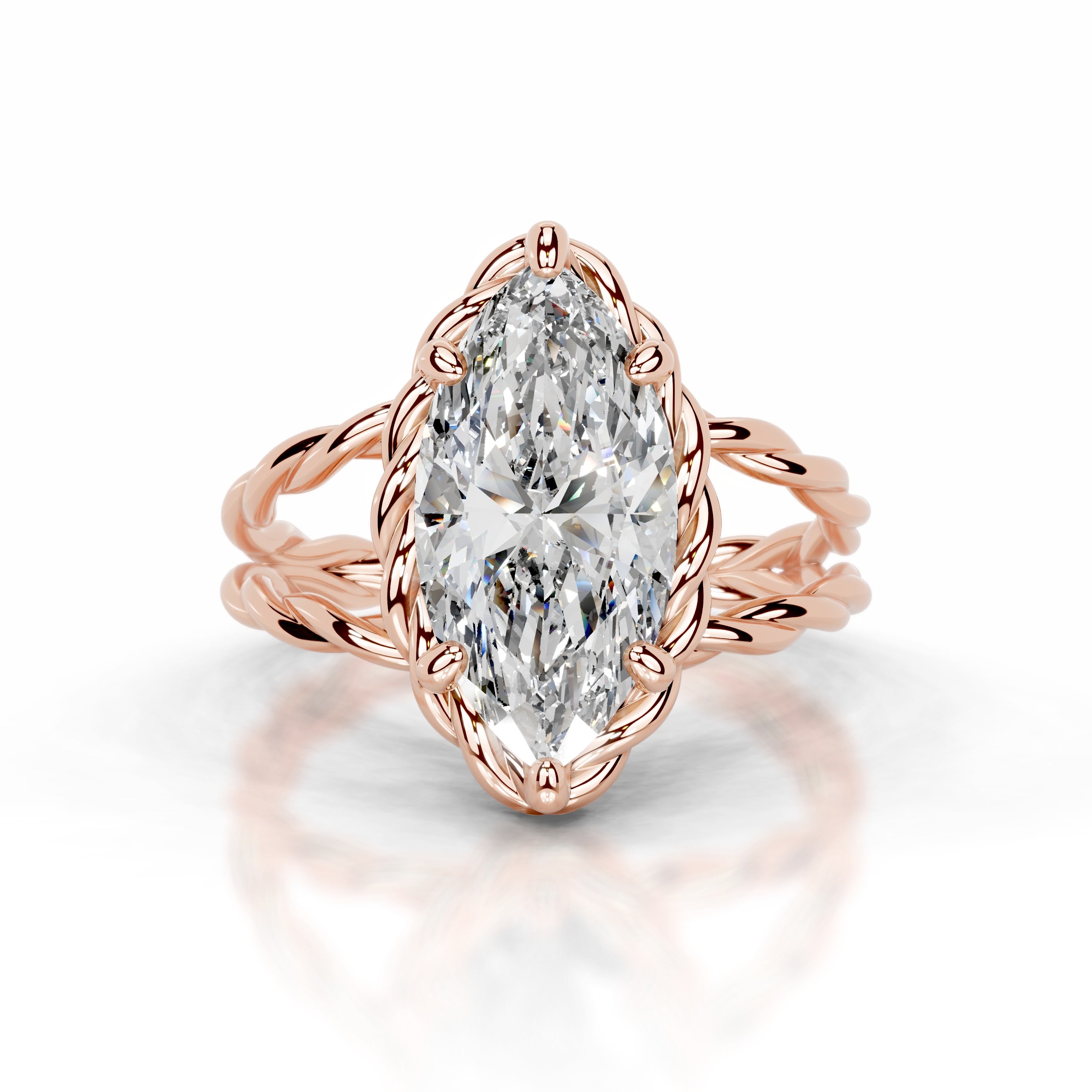 Yul Diamond Engagement Ring - 14K Rose Gold、mySite、hinf8tx79