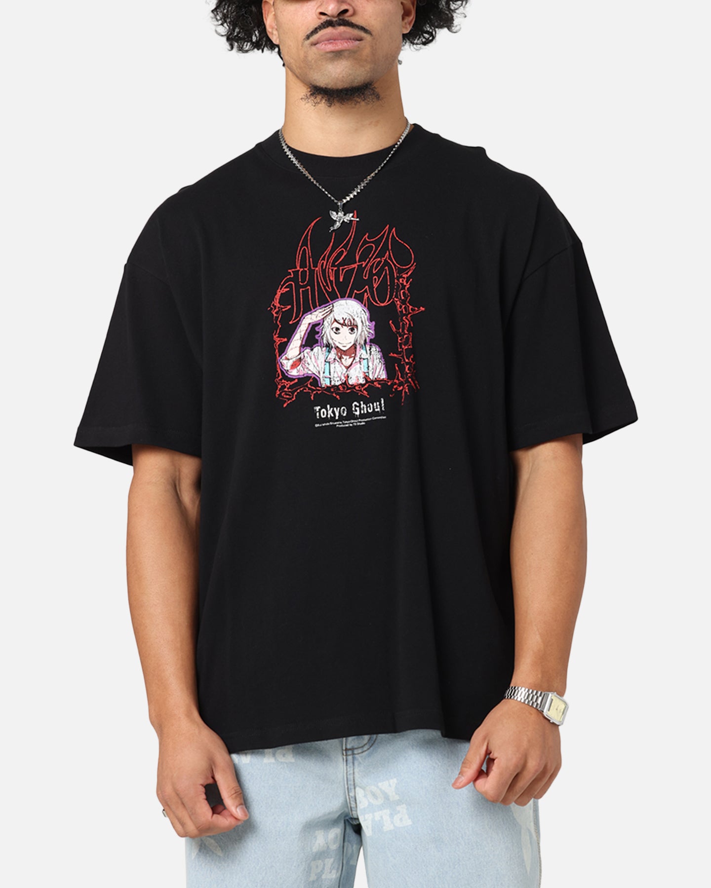 73 Studio X Tokyo Ghoul Juzo Vintage T-Shirt Black、mySite、zt4zffjzw