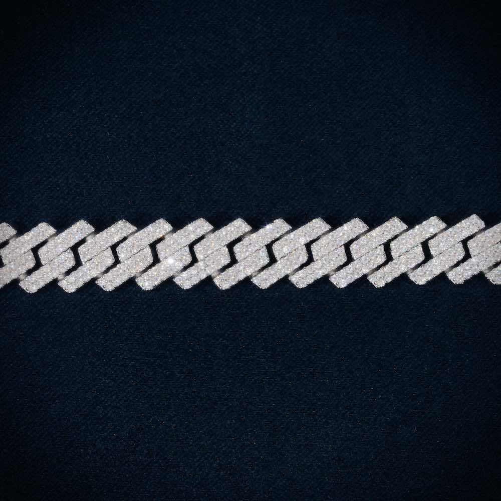 10MM Moissanite Cuban Link Bracelet 14K Gold、mySite、hinf8tx79