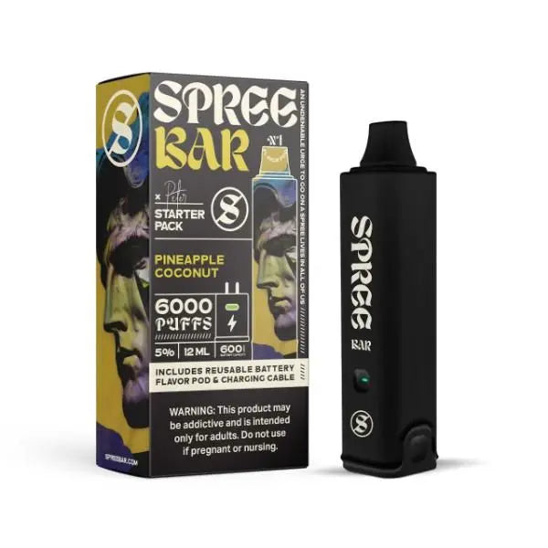Spree Bar 6000 Puff Disposable Starter Kit Vape 12mL、mySite、zt4zffjzw