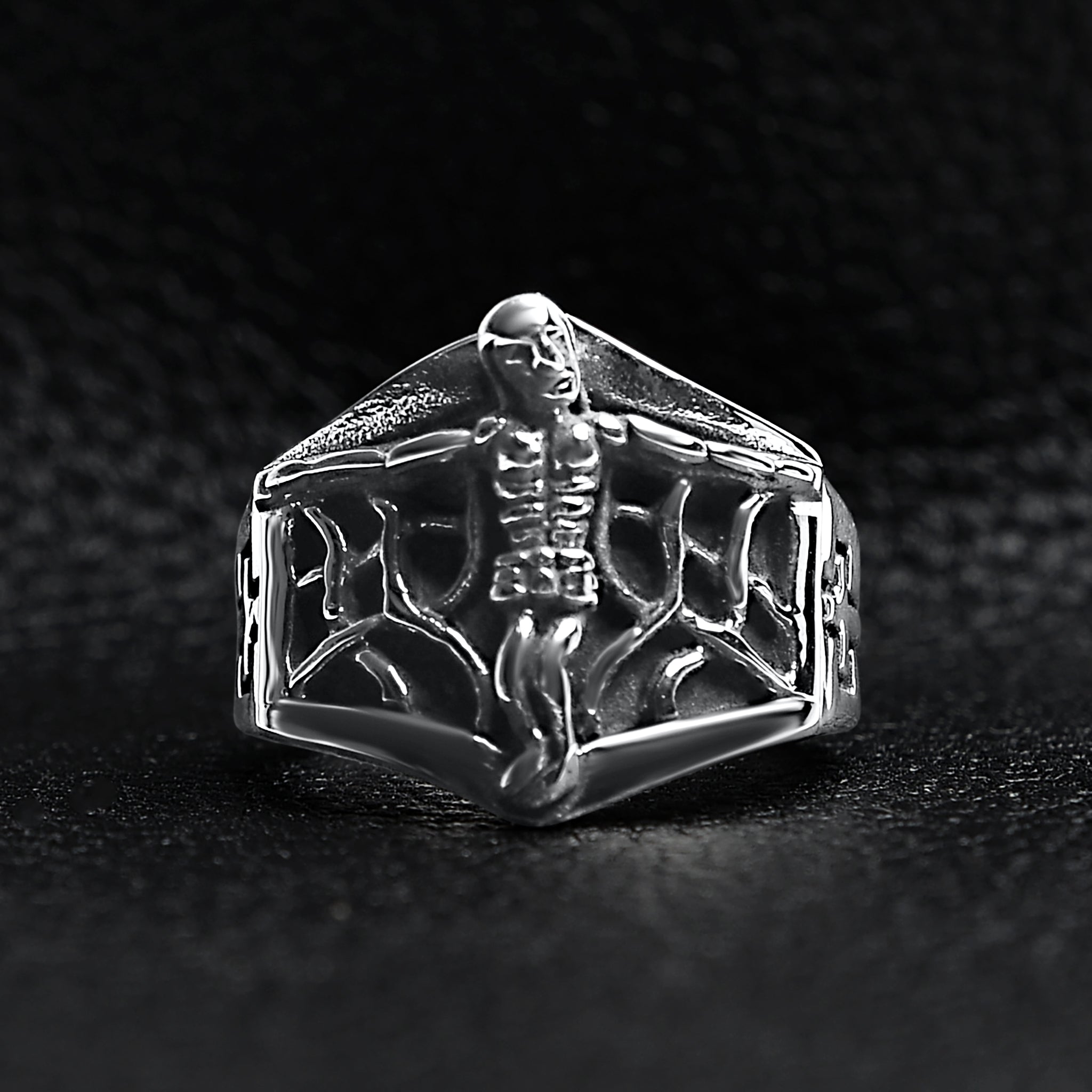 Detailed Jesus Cross Stainless Steel Ring / SCR4093、mySite、dreamappss