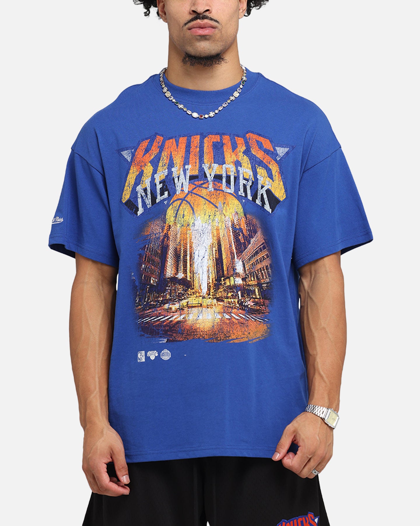 Mitchell & Ness New York Knicks The Garden T-Shirt Blue、mySite、zt4zffjzw
