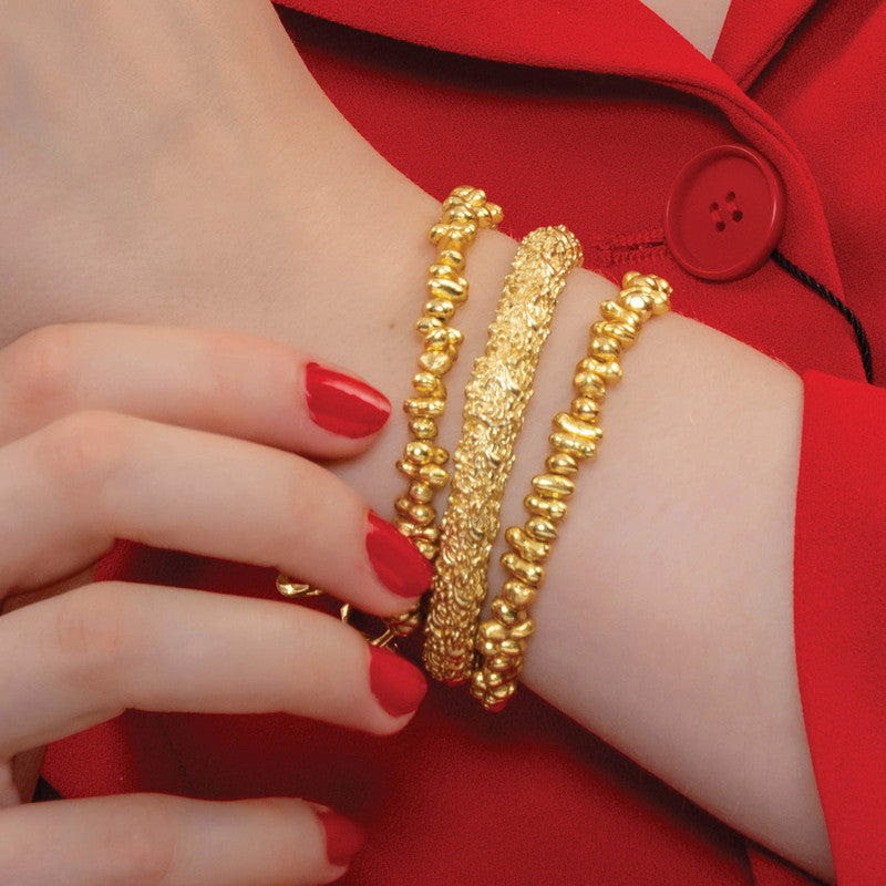 Molten Beaded Bracelet For Women | 14K Gold Plated、mySite、camillekostekn