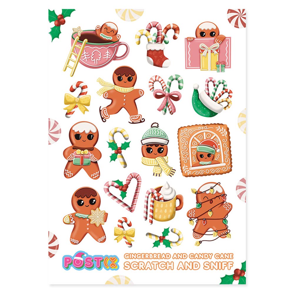  Festive Sugar 'n Spice Scratch & Sniff Stickers、mySite、ghnorth