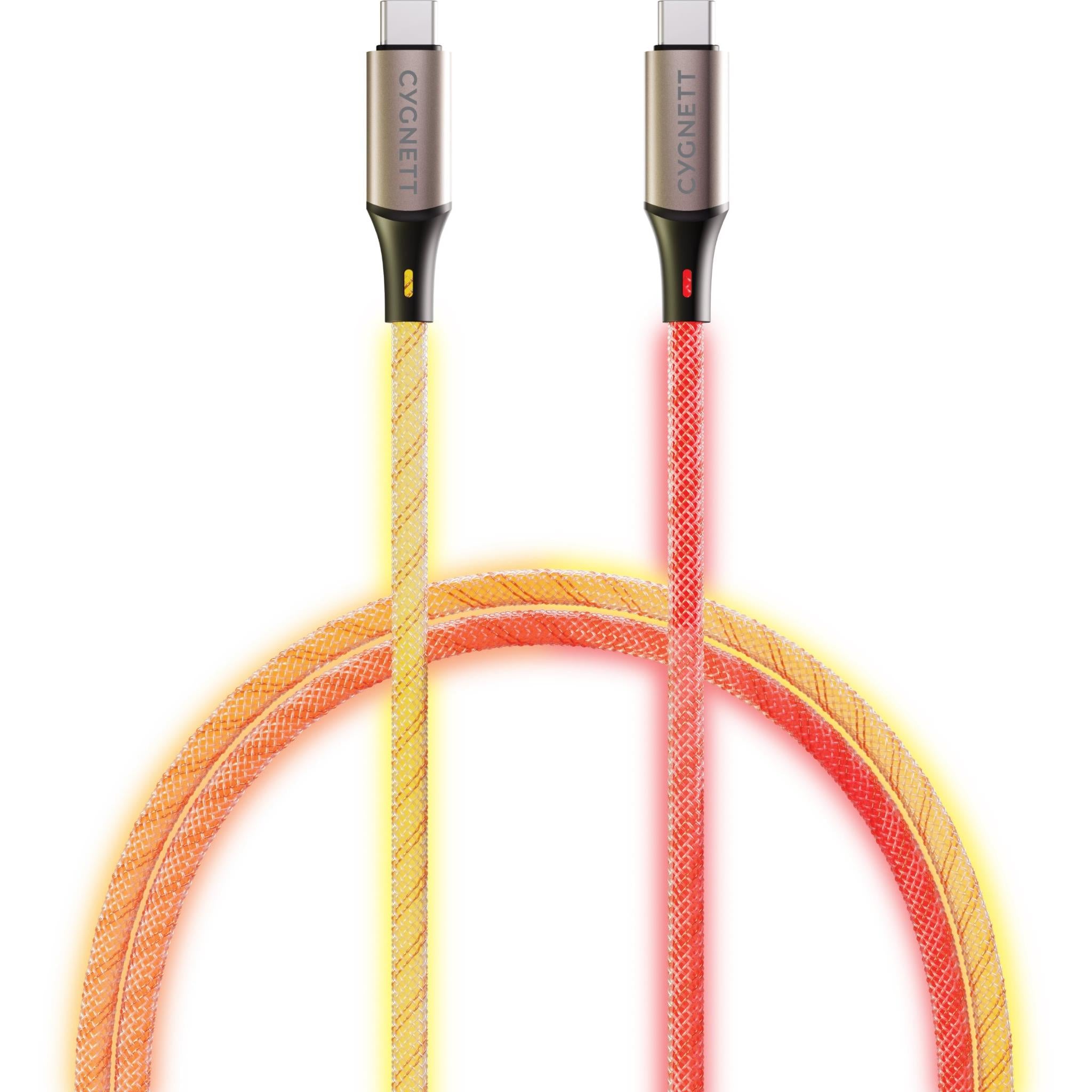 Cygnett Illuminate USB-C to USB-C Light Up Cable 1.2m、mySite、camillekostekn