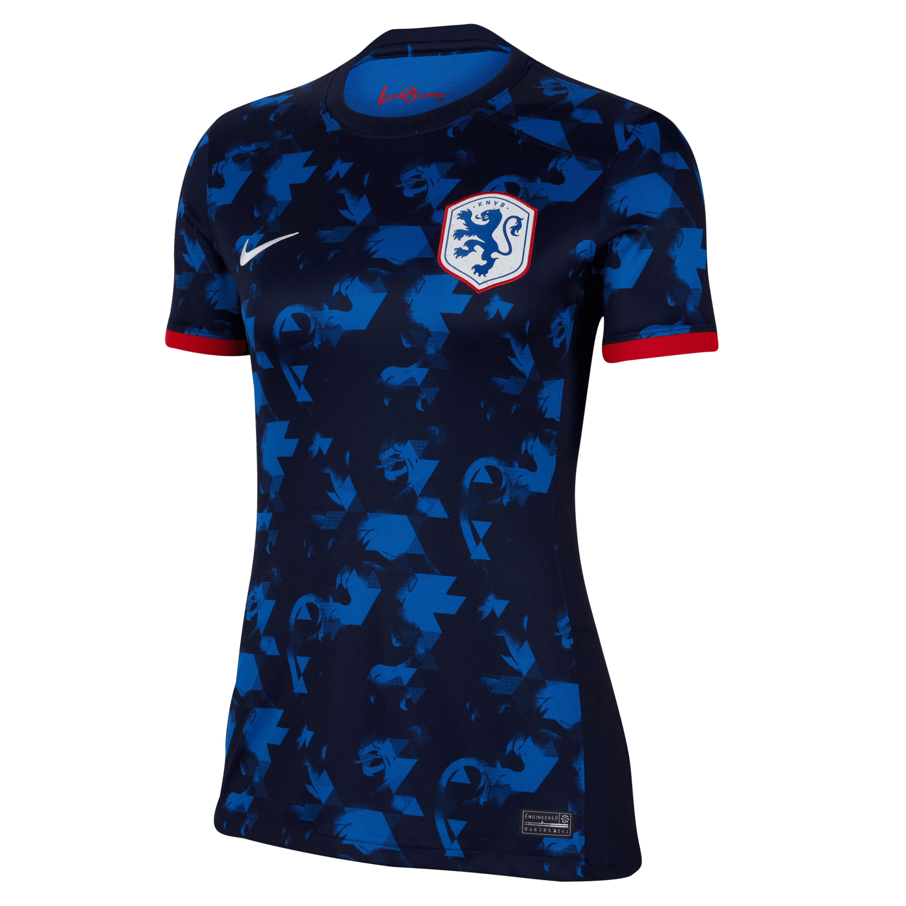 Nike Women's Netherlands 2023/24 Away Jersey Blue/Red、mySite、noshort