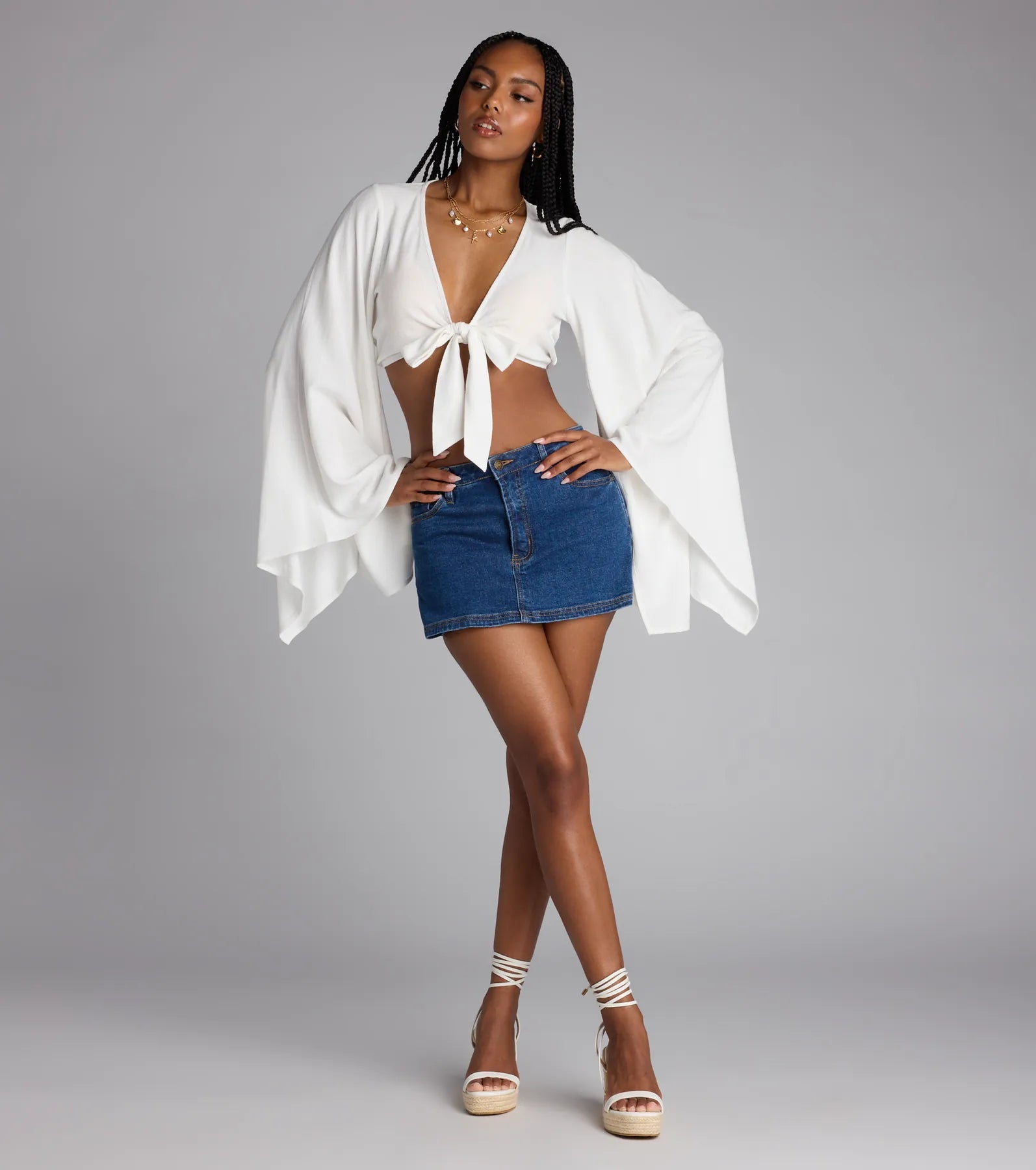  Meet For Golden Hour Tie-Front Top、mySite、justintrudeaud