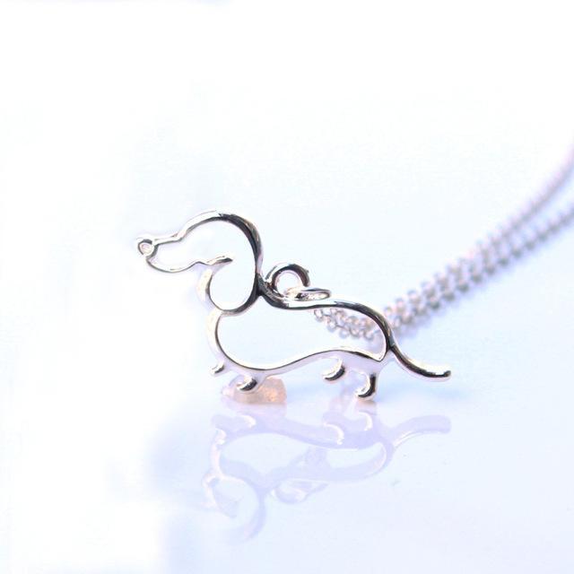 Dachshund Fashion Necklaces in silver or gold plated! SO CUTE!、mySite、g9winljtr