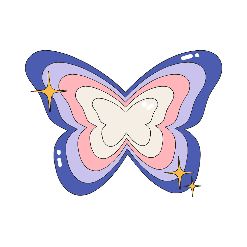  Animated Butterfly Vinyl Sticker Decal、mySite、ghnorth