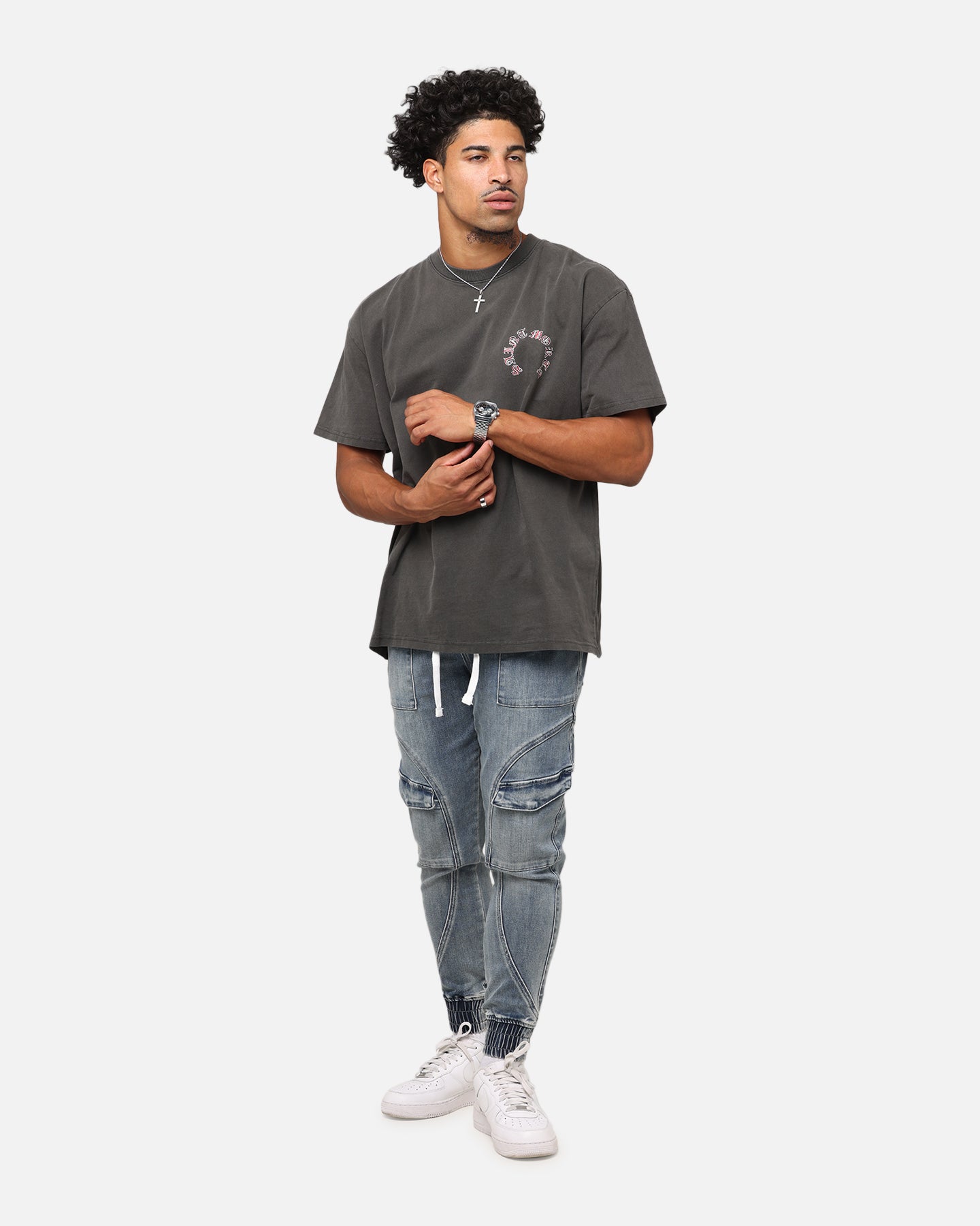 Saint Morta Worldwide Boxy T-Shirt Black Wash、mySite、zt4zffjzw