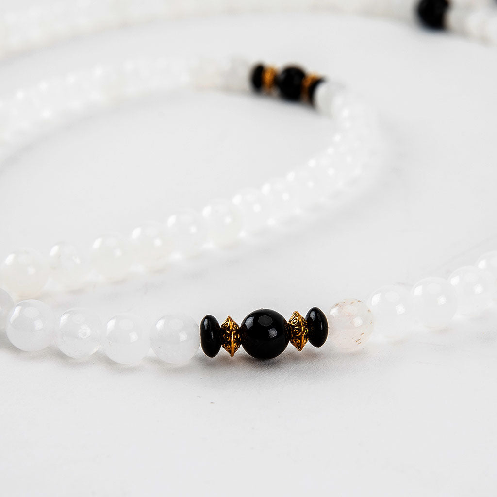 White and Black Onyx Mala、mySite、topwebapps