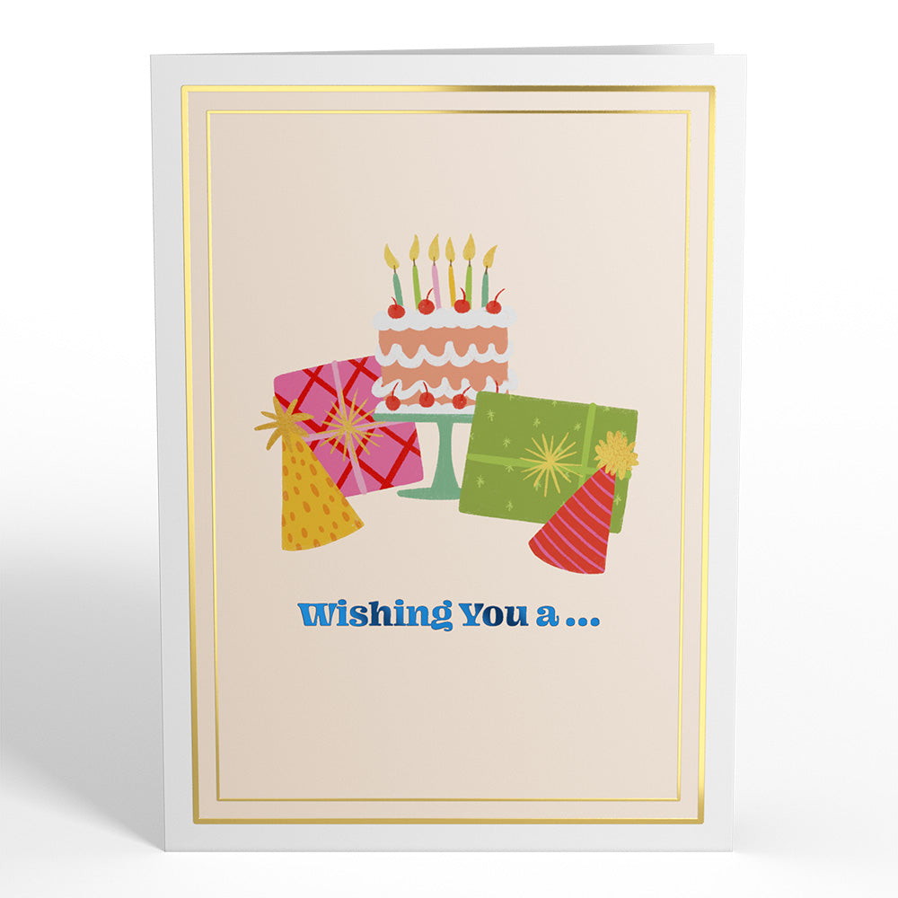 Wishing You a Happy Birthday Pop-Up Card、mySite、solidvoid