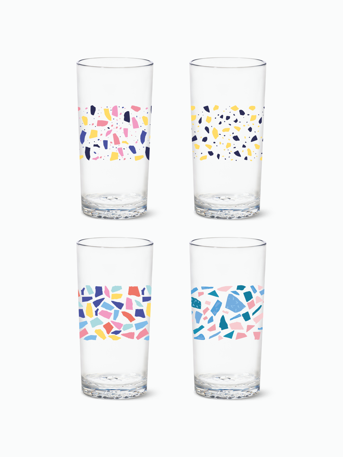 Colorful Terrazzo - RESERVE 14oz Highball Tritan Copolyester Glass、mySite、camillekostekn