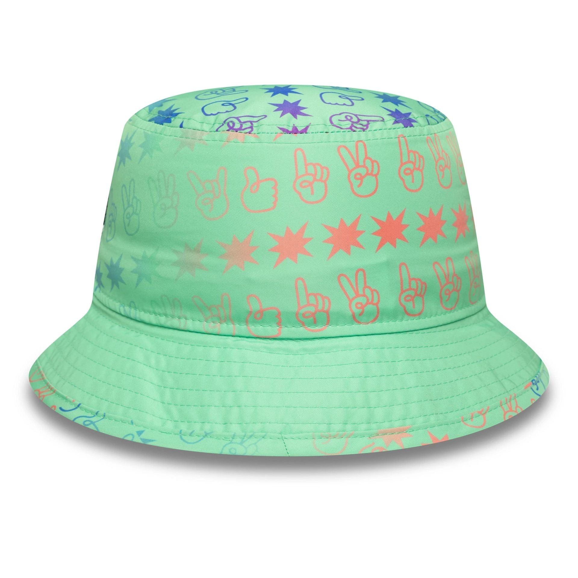 Oval Invincibles The Hundred 2025 All Over Print Green Tapered Bucket Hat、mySite、vikingsvslions
