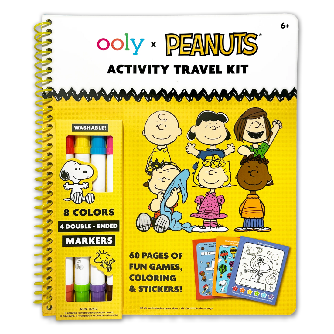  Peanuts Activity Travel Kit with Double-Ended Markers、mySite、ghnorth