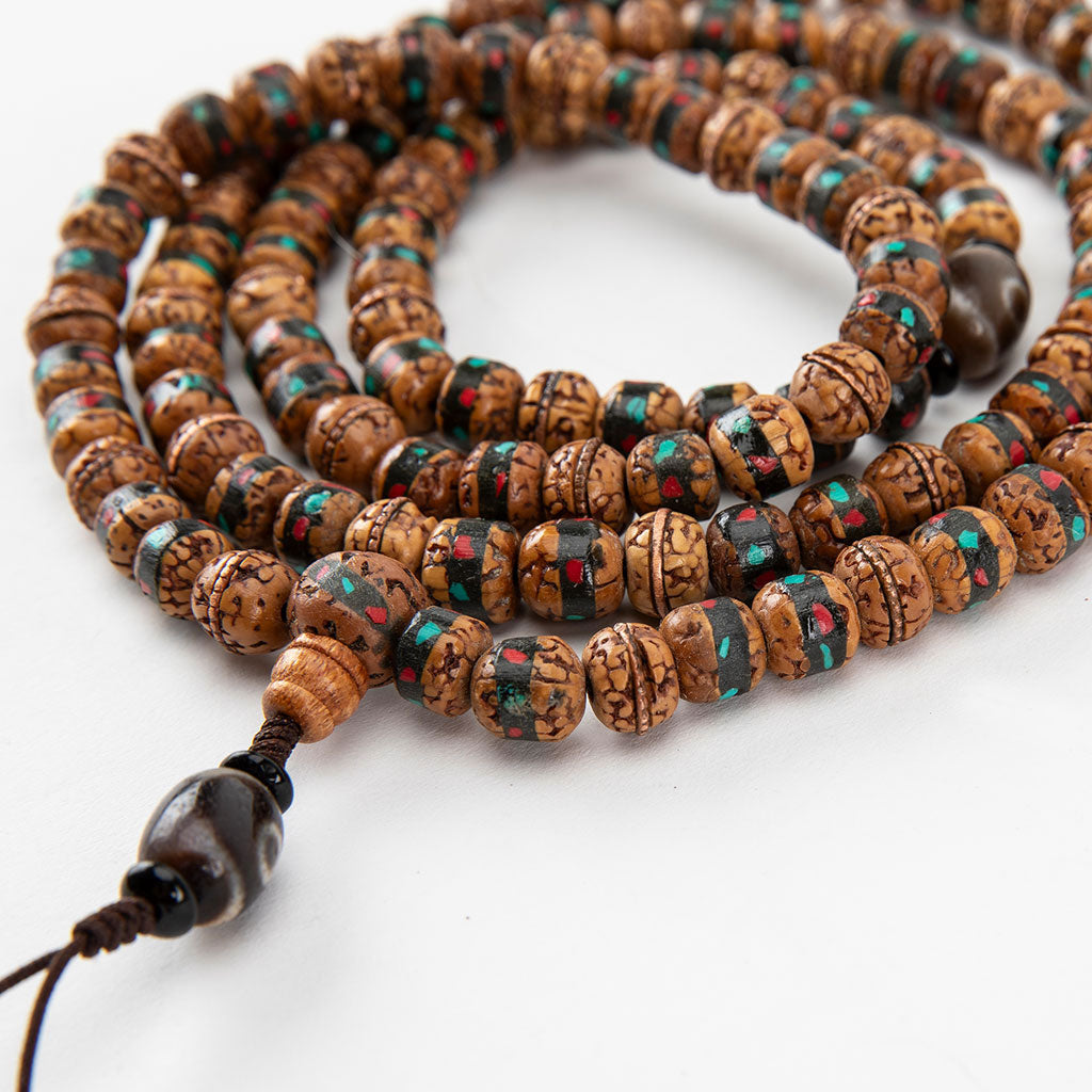 Inlaid Rudraksha Turquoise Mala and Bracelet、mySite、topwebapps