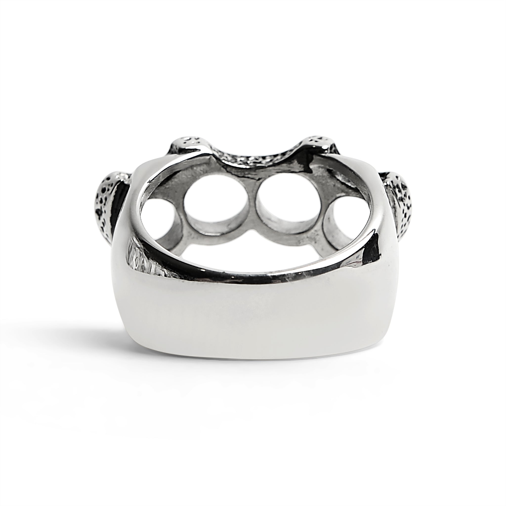 Stainless Steel Polished Knuckle Duster Ring / SCR3057、mySite、dreamappss