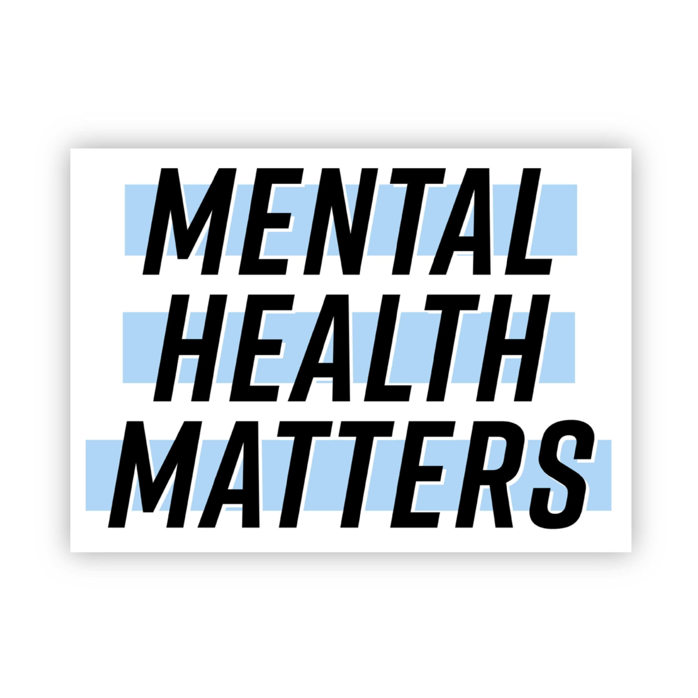  Mental Health Matters Light Blue Sticker、mySite、elrpsem3k