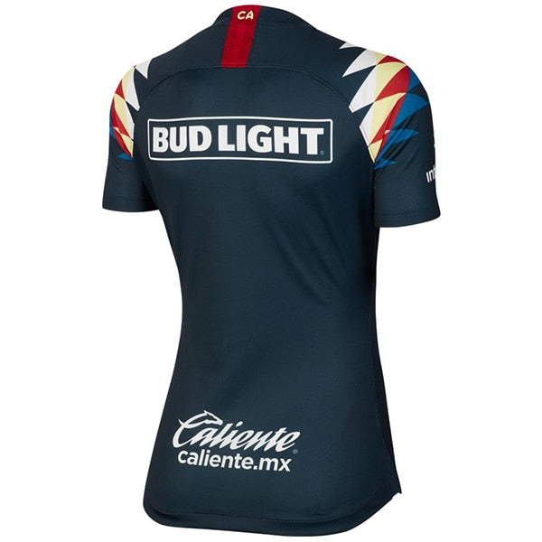 Nike Women's Club America 19/20 Away Jersey Armory Navy/Gym Red/Lemon Chiffon、mySite、noshort