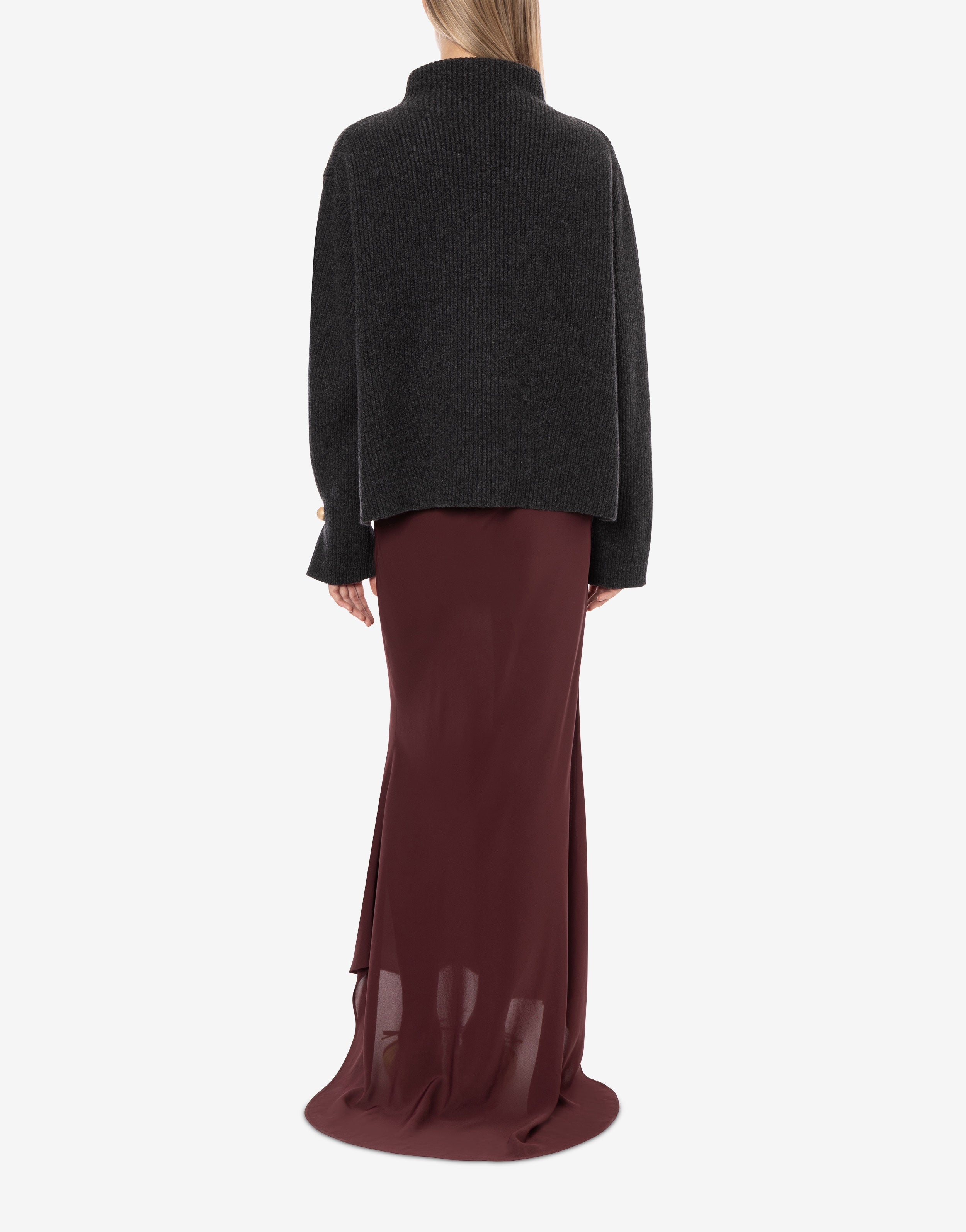 Maglione a coste con piercing、mySite、aoinhome