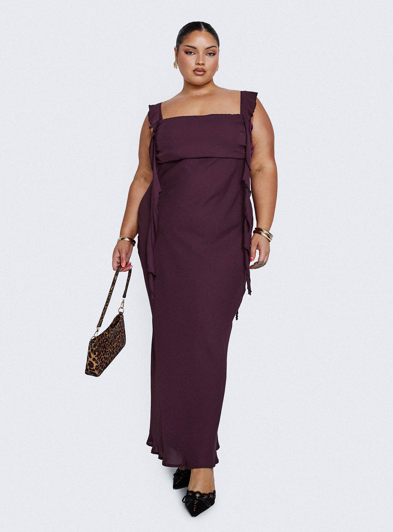 Lanai Maxi Dress Plum Curve、mySite、solidvoid