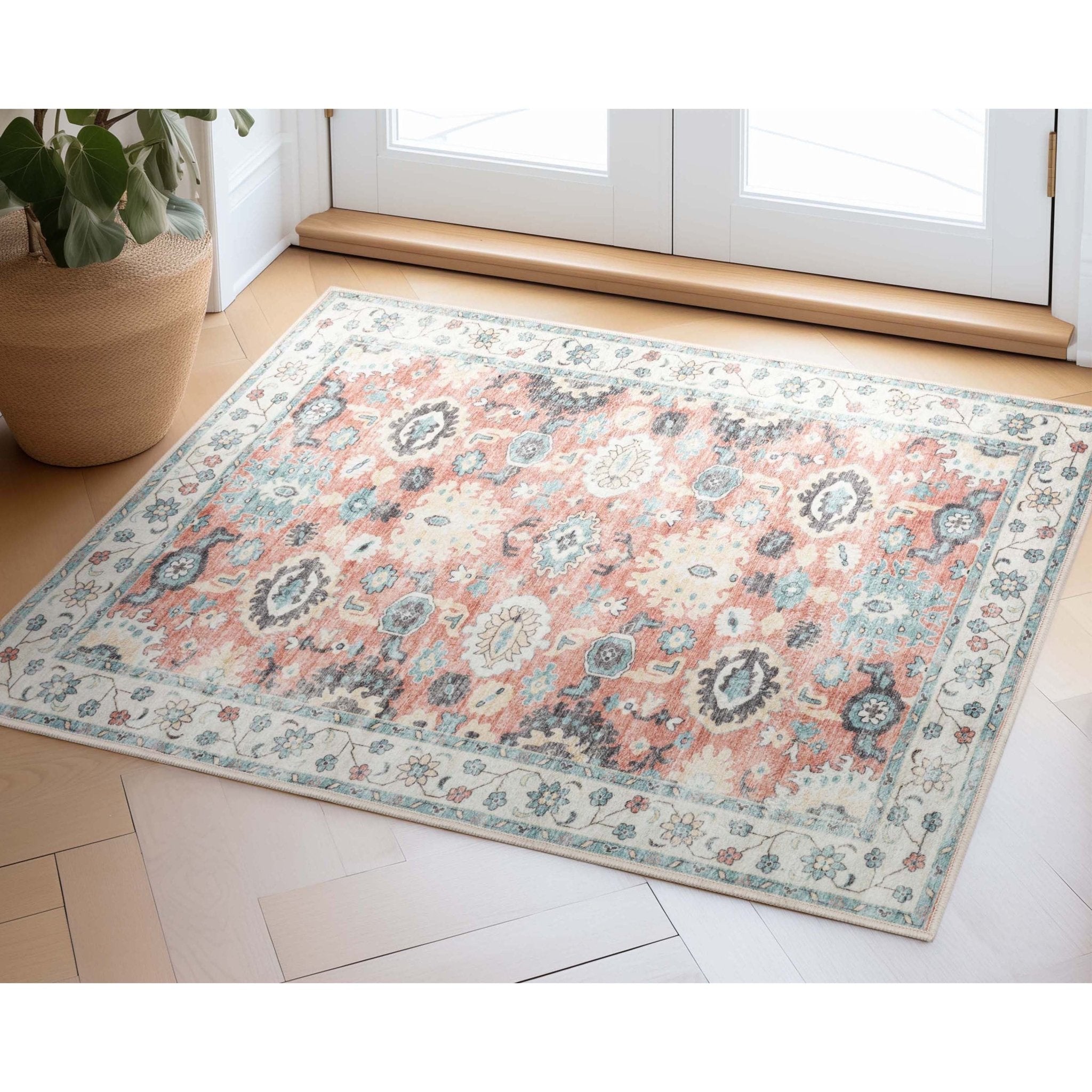 Elle Basics Gala Oriental Easy-Clean Washable Rug by Well Woven - Durable, Non-Slip, Low-Profile Design for Home Comfort、mySite、gigharbornorthrealestate