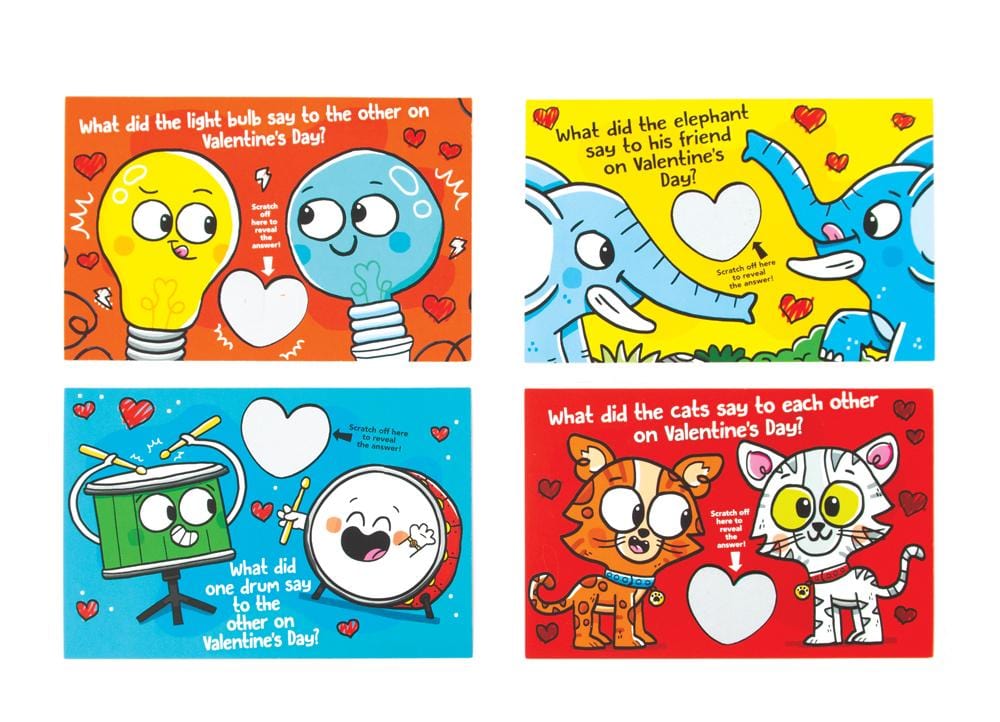  Valentine Cards Set - Scratch-Off Jokes、mySite、ghnorth