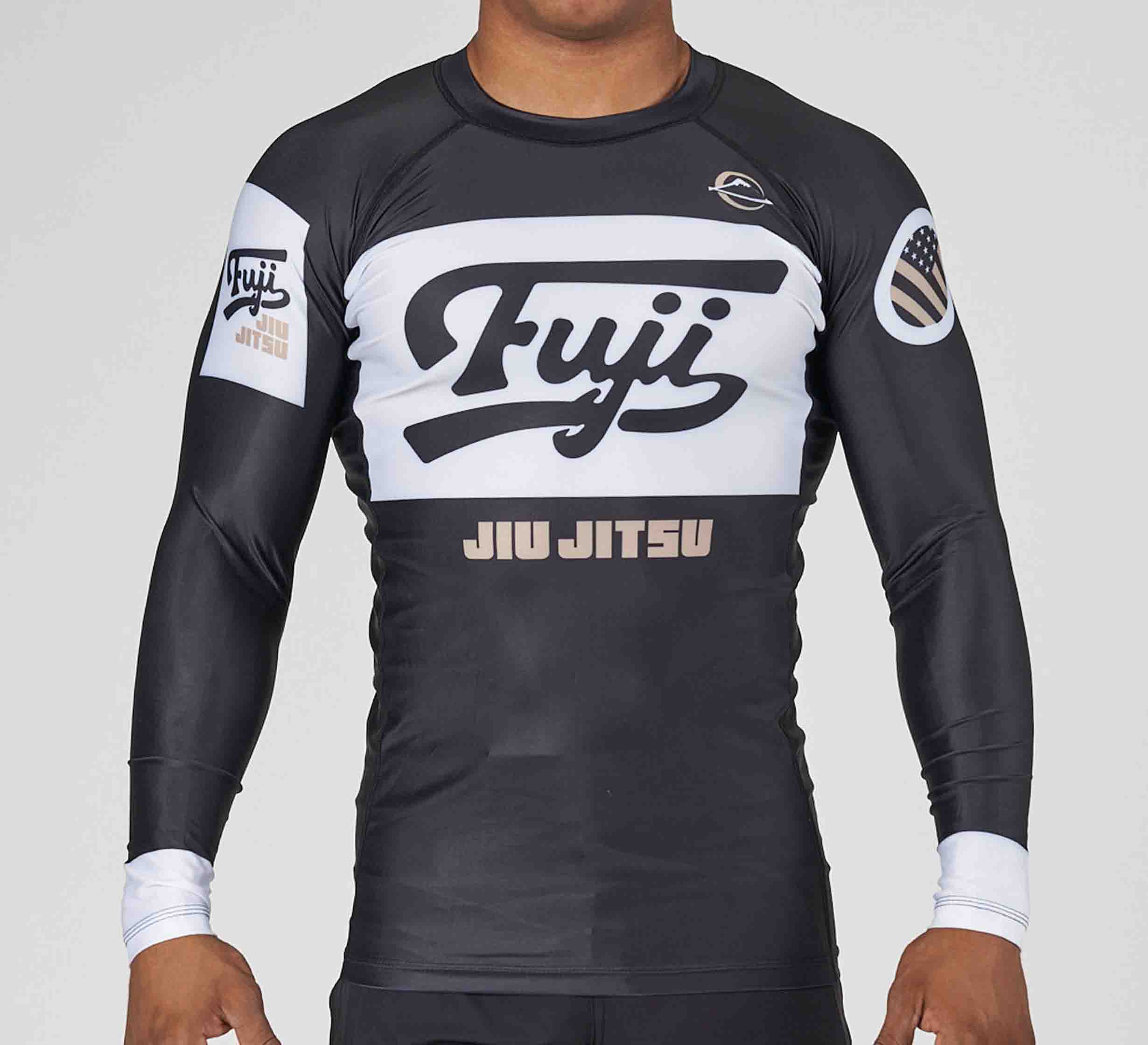 Jiu Jitsu Script Flex Lite Long Sleeve Rashguard Black、mySite、gigharbornorthrealestate