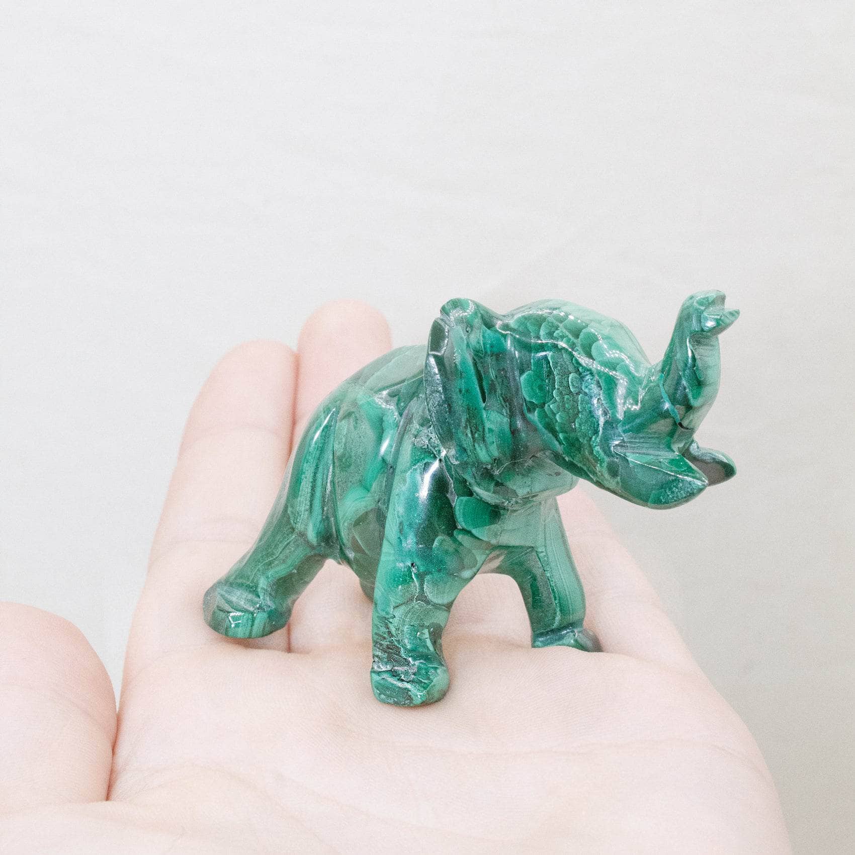 Genuine Malachite Elephants - Hand Carved - 1 of a Kind、mySite、hinf8tx79