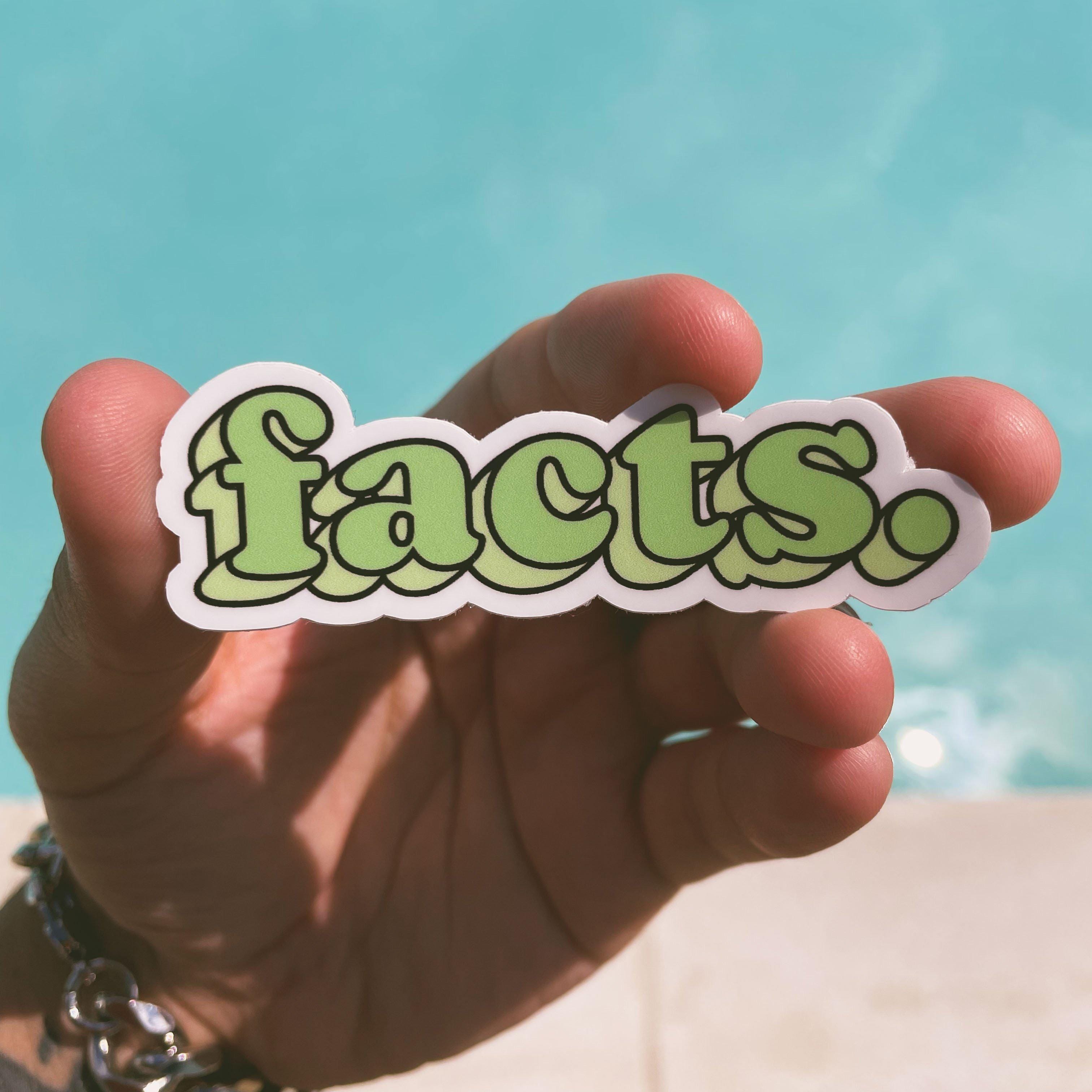  Facts. Bold Green Aesthetic Sticker、mySite、elrpsem3k