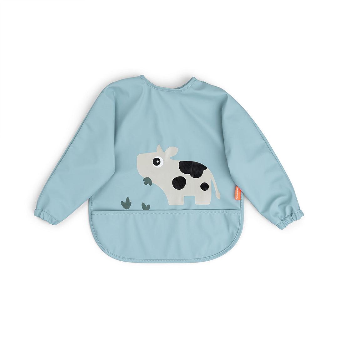  Done By Deer Sleeved Pocket Bib - Tiny Farm Blue、mySite、merchandisen