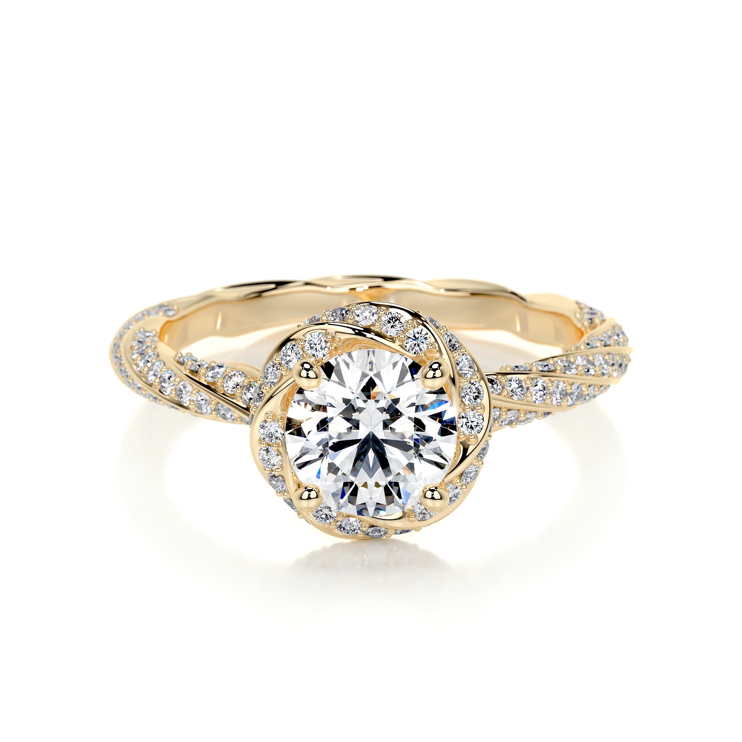 Joanne Lab Grown Diamond Ring -18K Yellow Gold、mySite、hinf8tx79