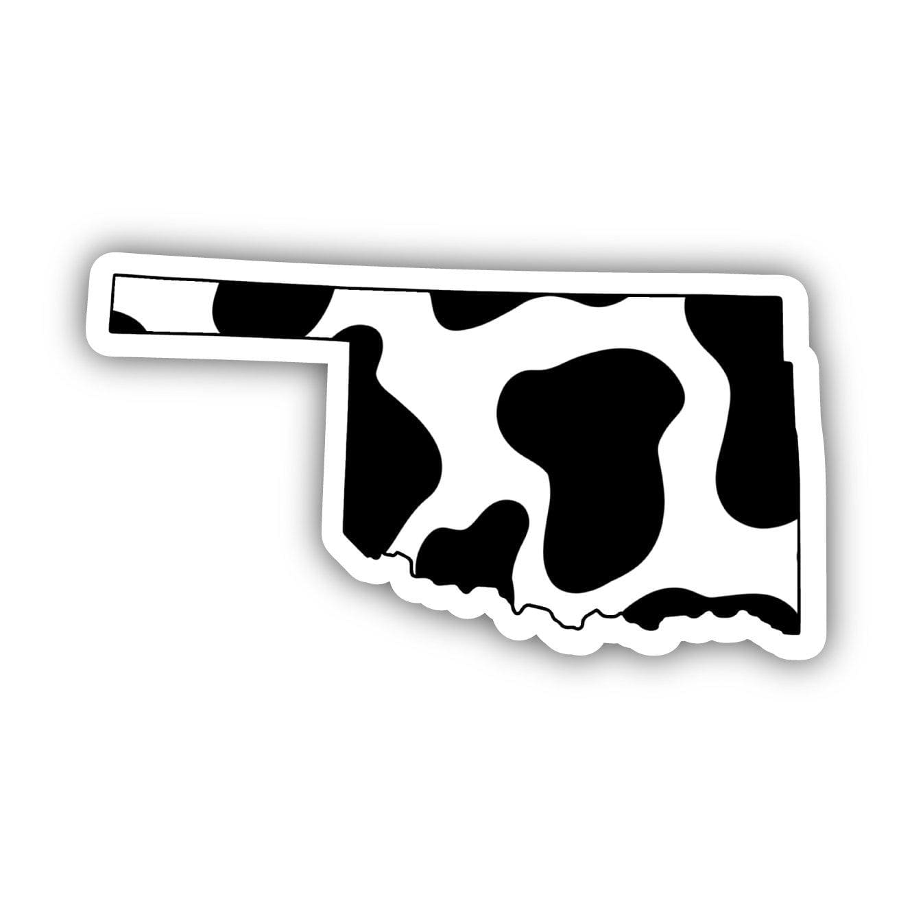  Oklahoma Cow Pattern Sticker、mySite、elrpsem3k