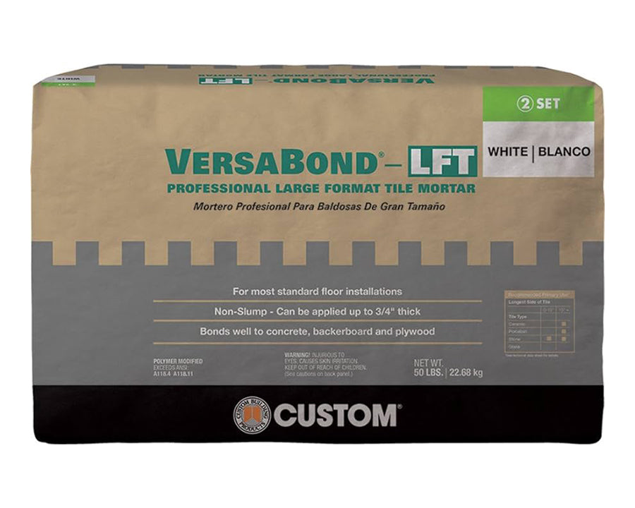 CUSTOM - VERSABOND-LFT PROFESSIONAL LARGE FORMAT TILE MORTAR, 50 LB BAG
