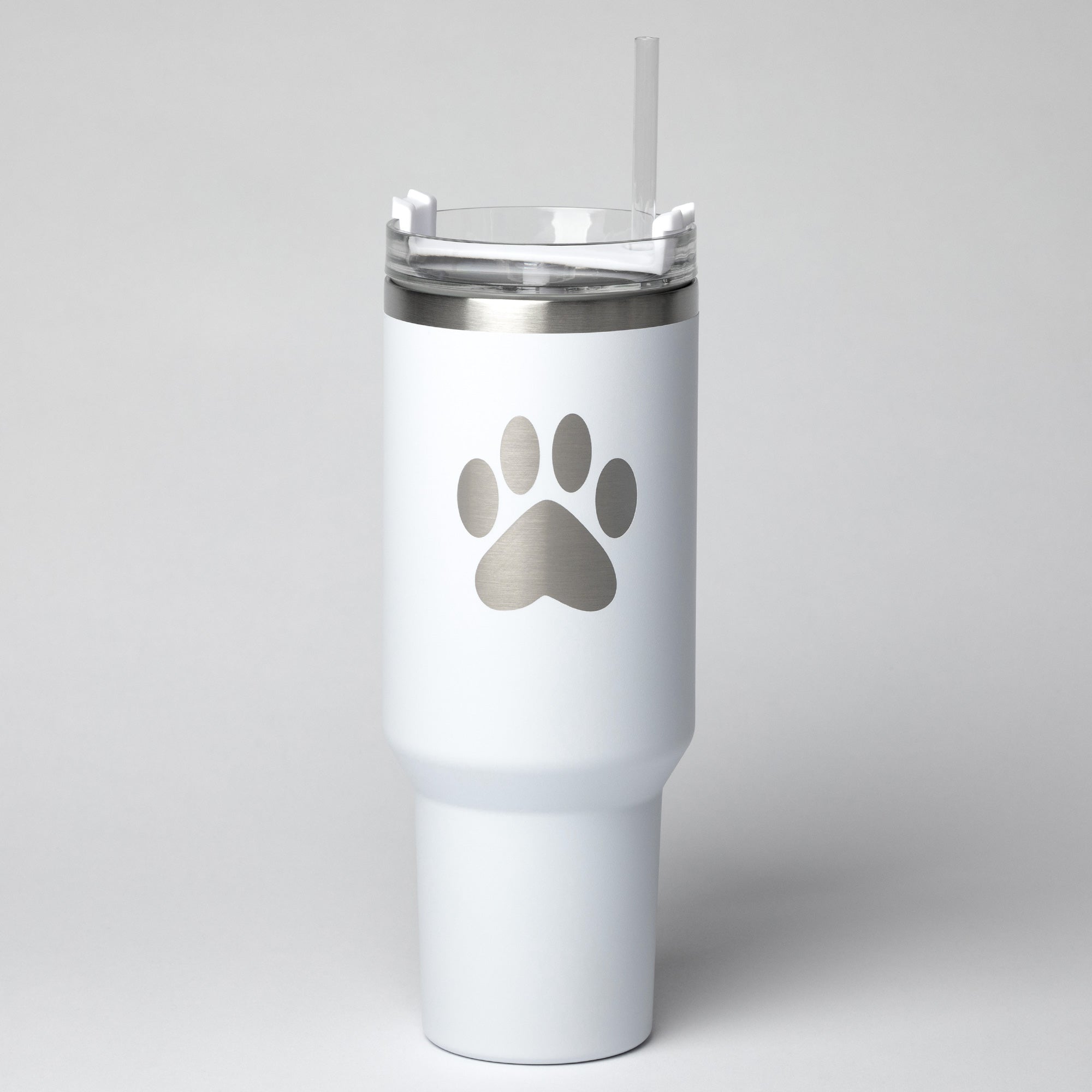 Paw Print Vacuum Sealed Stainless Steel Tumbler - 40 oz、mySite、camillekostekn
