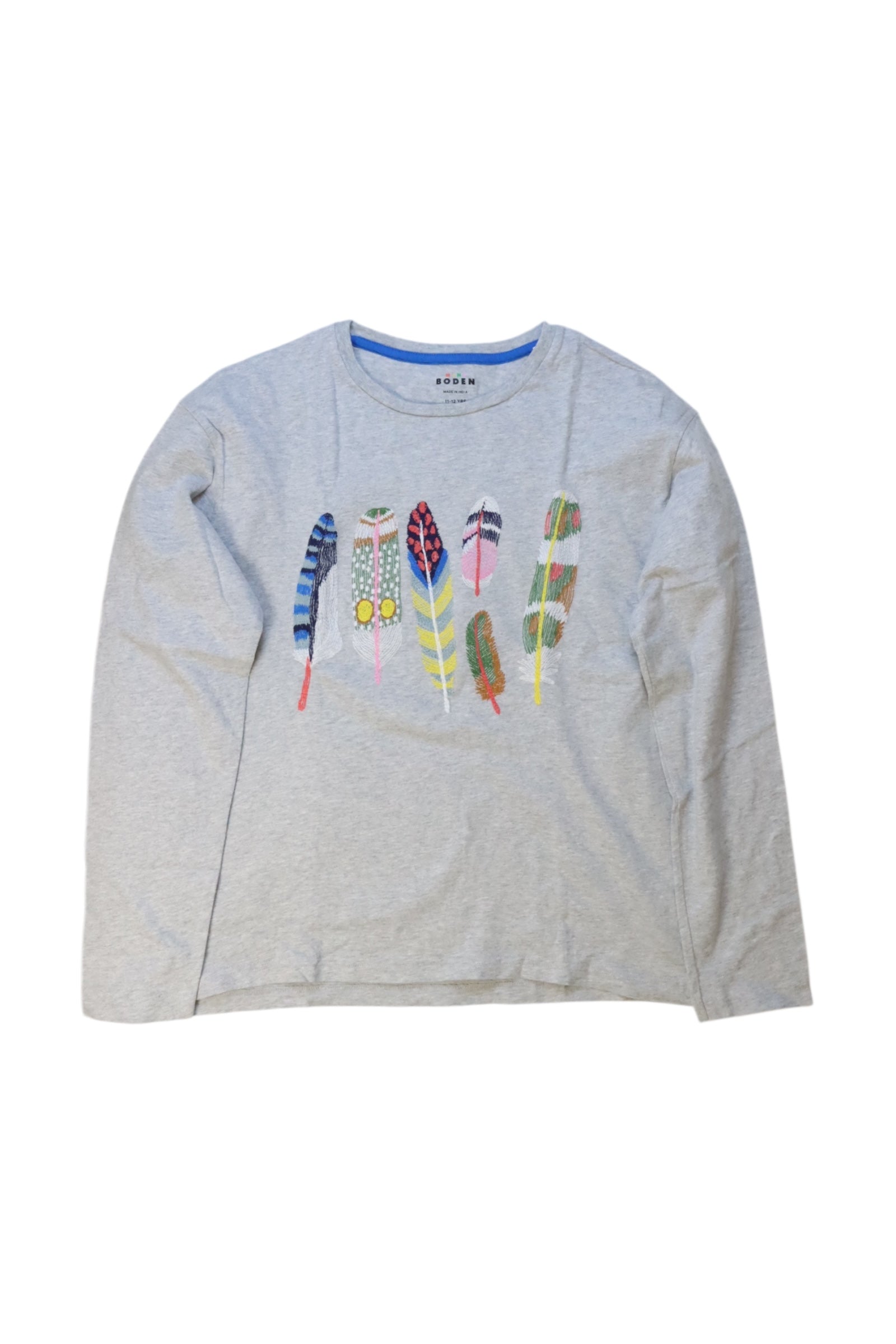 Boden Feather Long Sleeve Top 12Y、mySite、g9winljtr