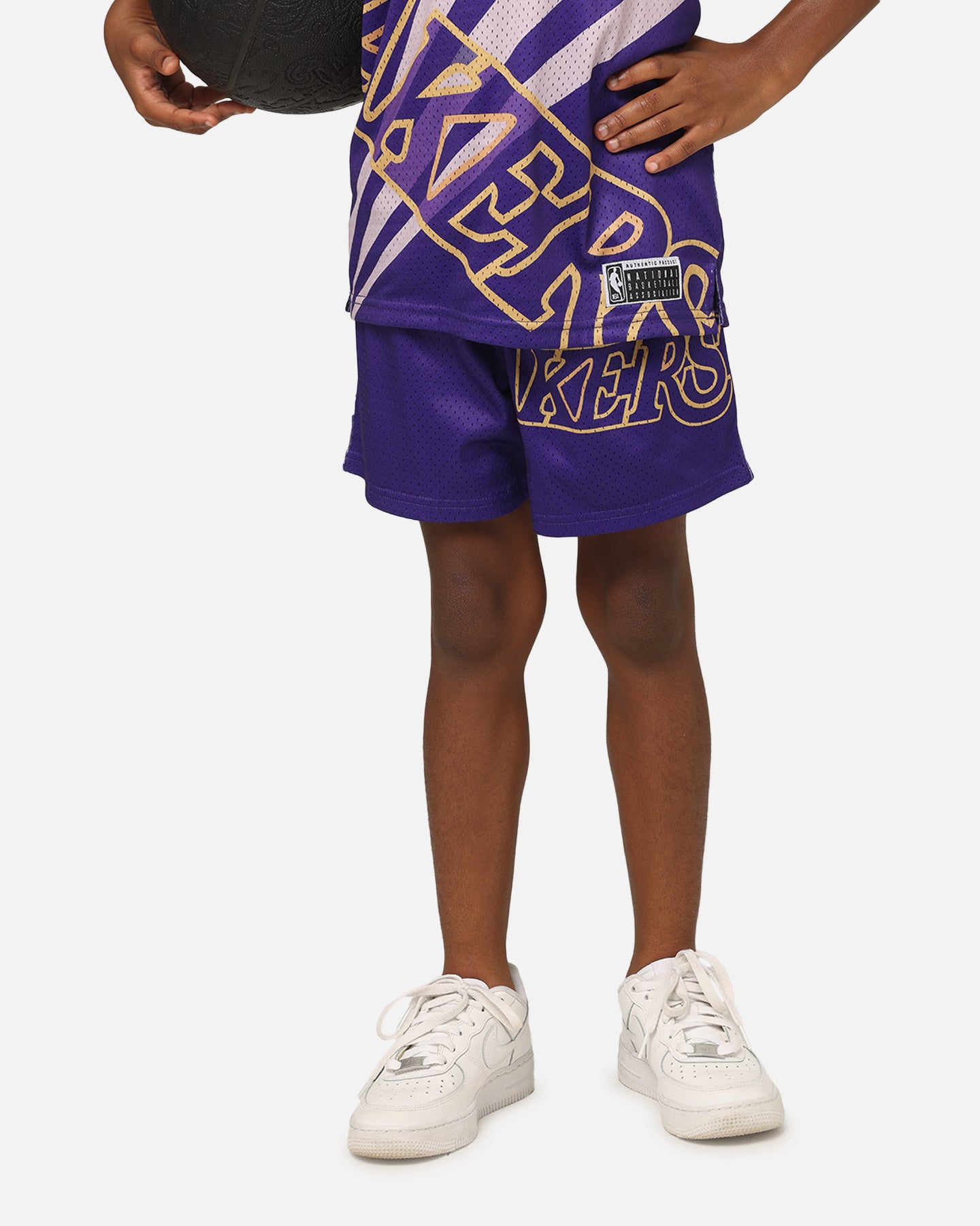 NBA Kids' Los Angeles Lakers Hedley Mesh Shorts Purple、mySite、zt4zffjzw