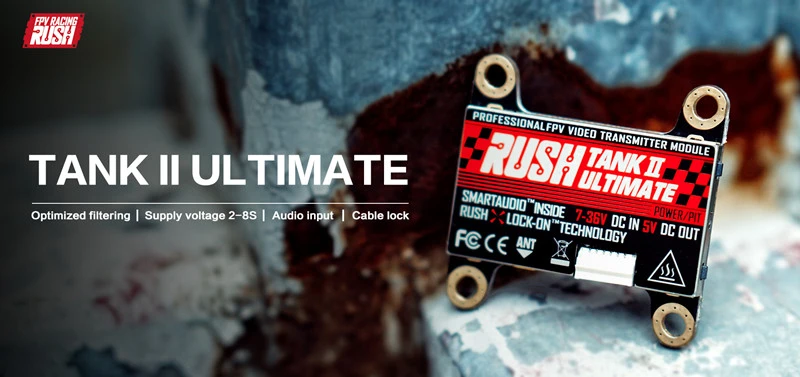 Rush FPV Tank II Ultimate 30x30 25-800mW VTX w/ Smart Audio for Sale