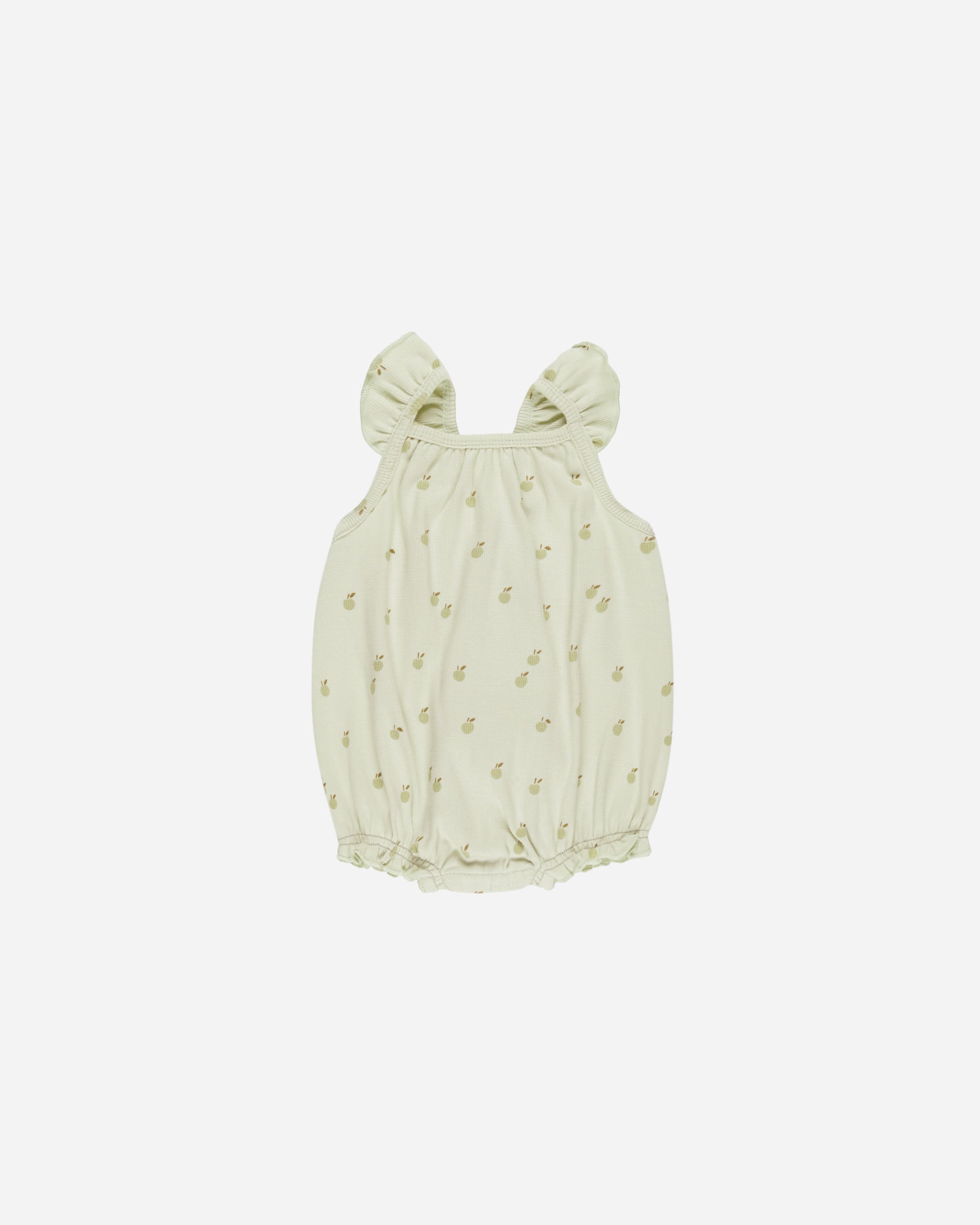  Ribbed Ruffle Romper || Apples、mySite、layawaytickets