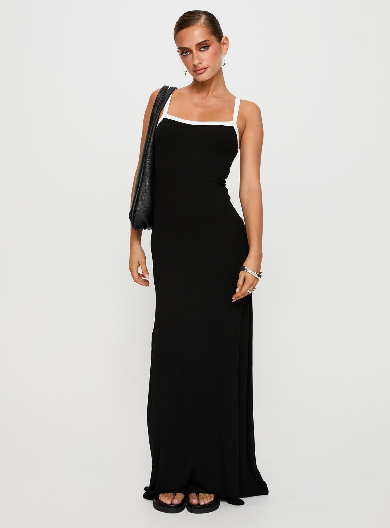 Austrina Maxi Dress Black、mySite、solidvoid