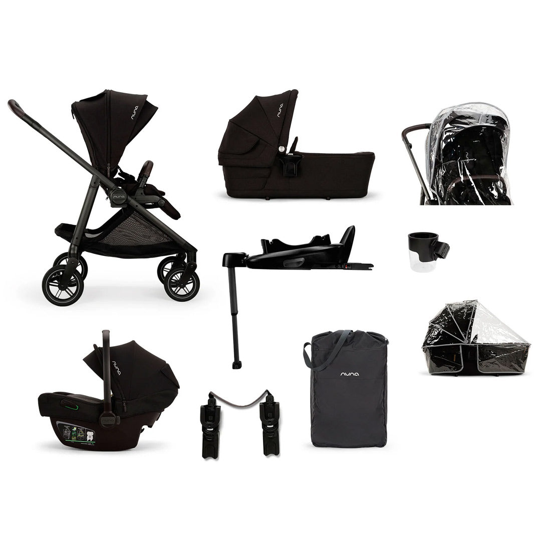  Nuna SWIV Stroller + PIPA NEXT Travel System - Caviar、mySite、merchandisen