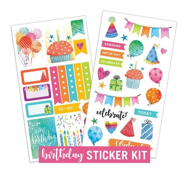  Planner Stickers - Birthday、mySite、ghnorth