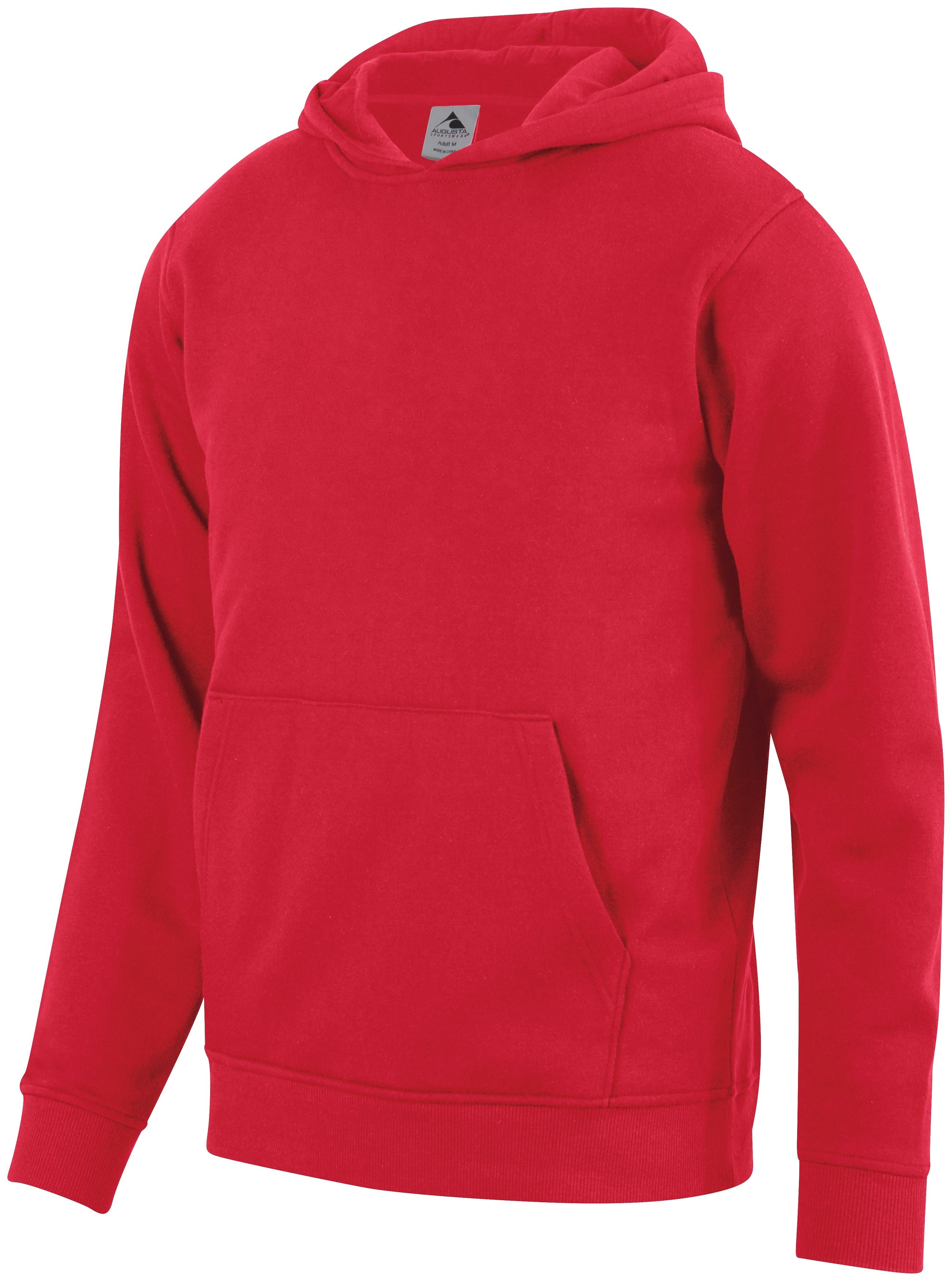 Augusta Youth 60/40 Fleece Hoody - Red、mySite、noshort