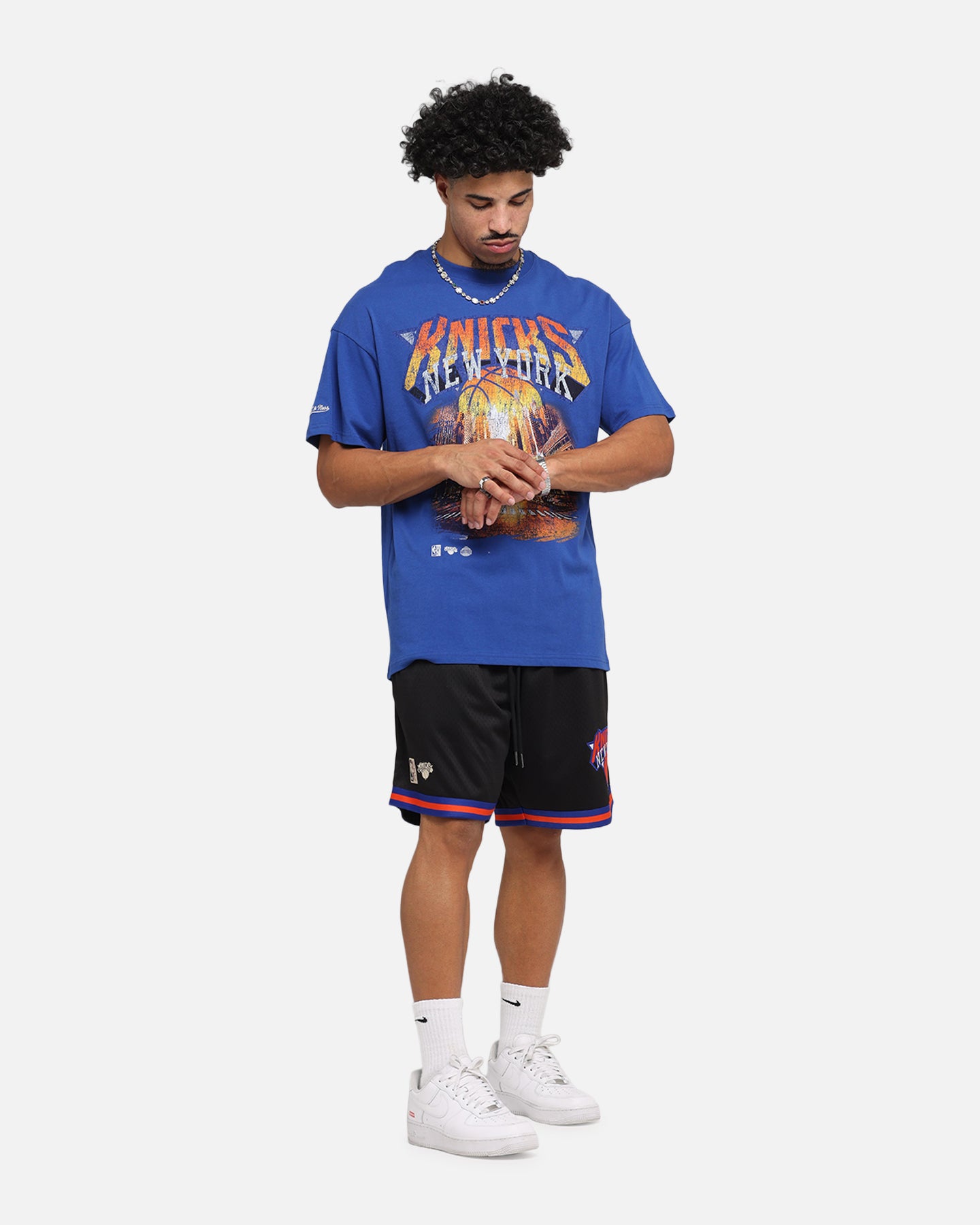 Mitchell & Ness New York Knicks The Garden T-Shirt Blue、mySite、zt4zffjzw