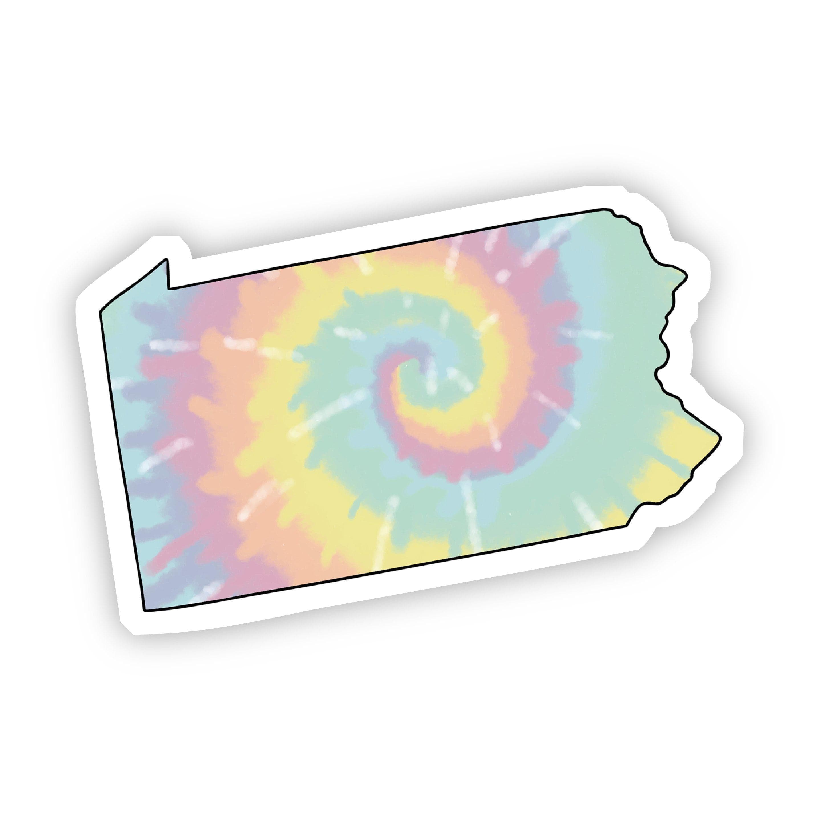  Pennsylvania Tie Dye Sticker、mySite、elrpsem3k