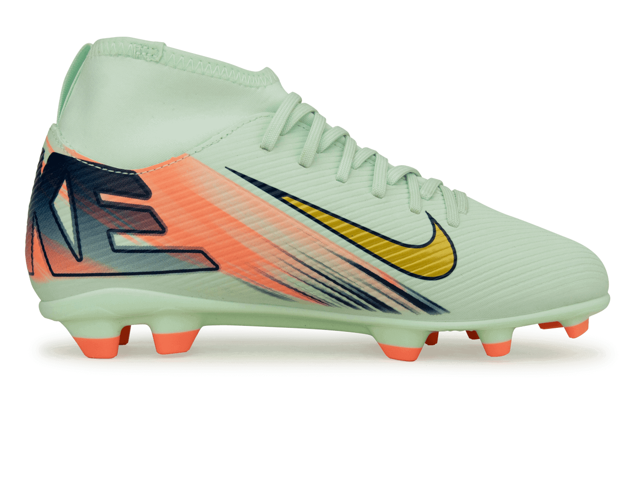 Nike Kids Zoom Mercurial Superfly 10 Club MDS 009 FG/MG Barely Green/Metallic Gold、mySite、noshort