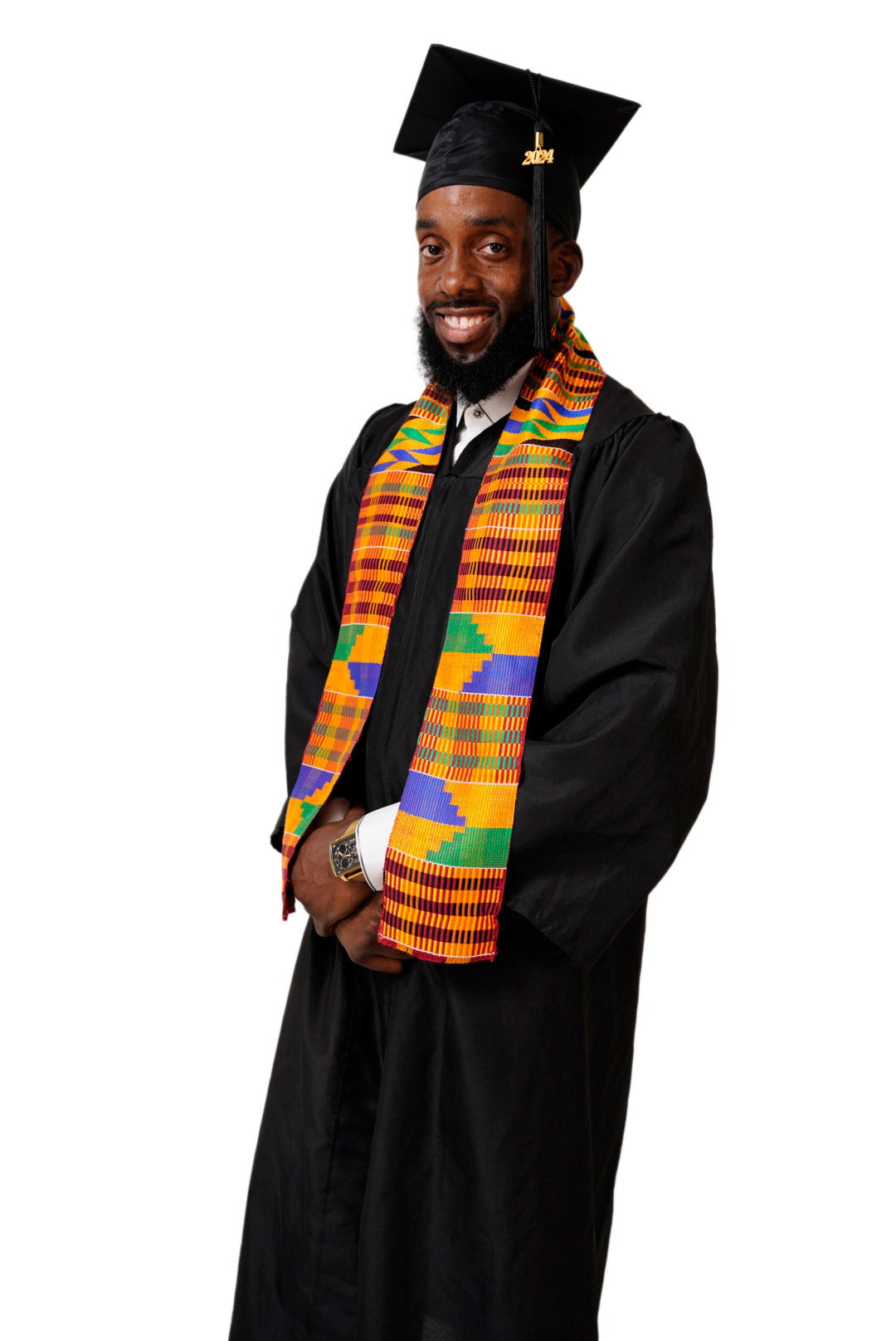 Kente Hand Woven Kente Cloth Graduation Stole / Sash DPKS200S、mySite、solidvoid