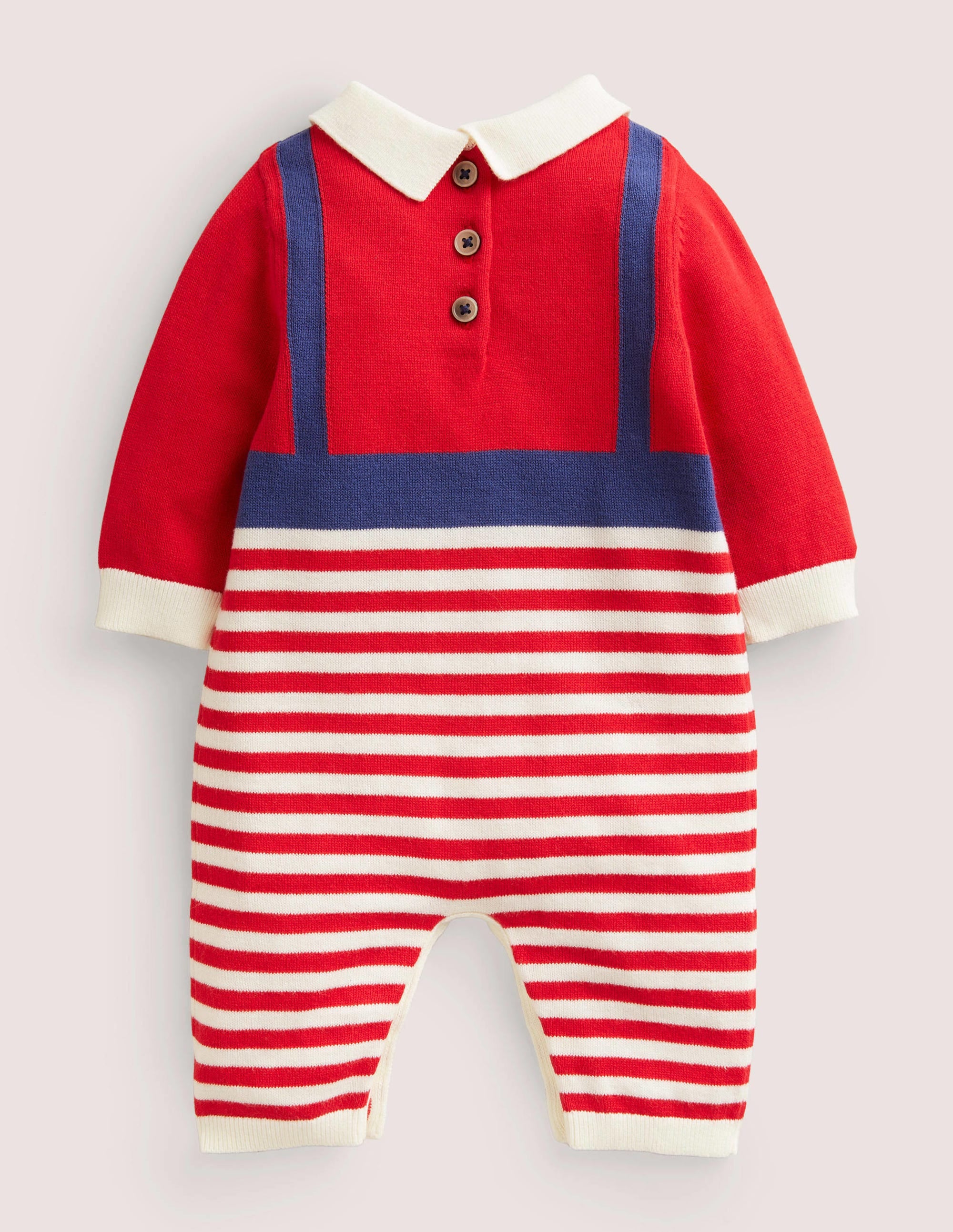  Red-Striped Knitted Santa Christmas Romper-Rockabilly Red Santa、mySite、ashleygrahame